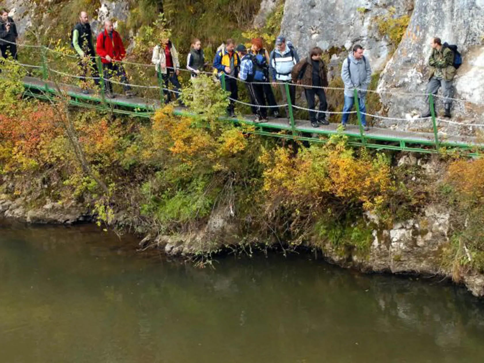 Prielom Hornádu v NP Slovenský raj v blízkosti Podleska.

Podlesok 3.11.2008        FOTO - TASR - Milan Kapusta
