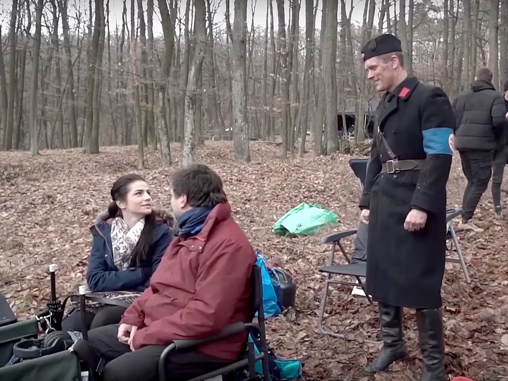 Z nakrúcania filmu Trhlina