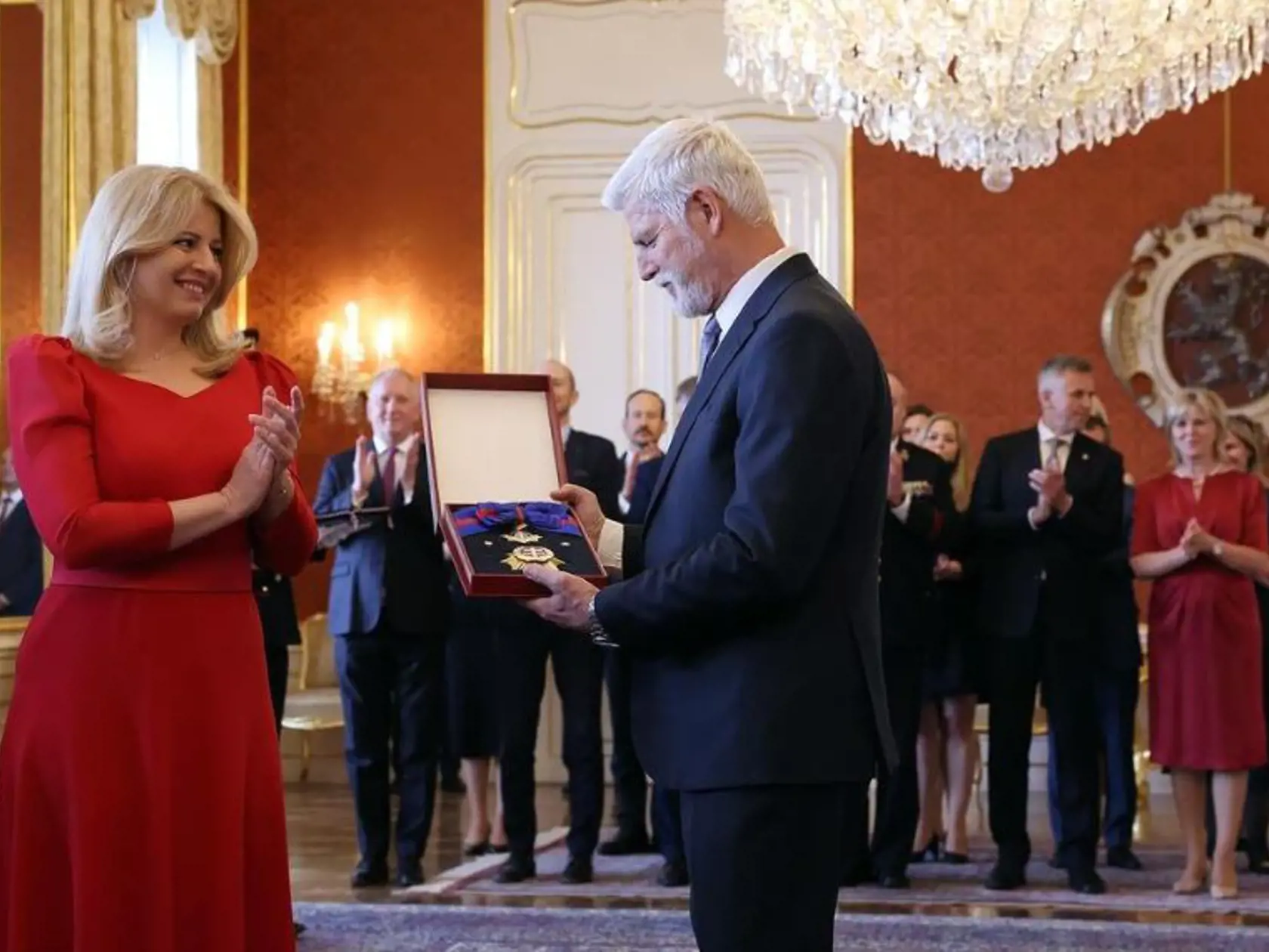 Rozlúčka so Zuzanou Čaputovou v Prahe.