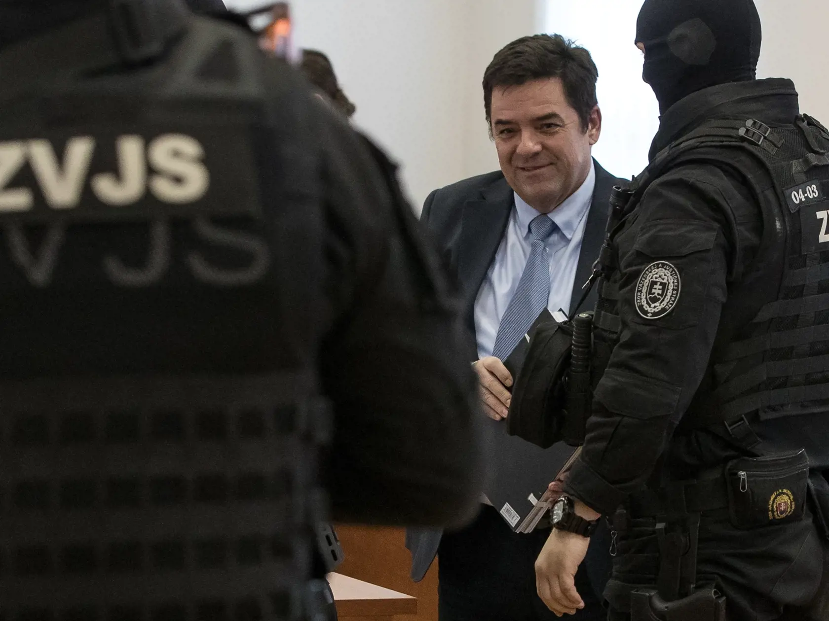 Prvé pojednávanie na Špecializovanom trestnom súde v Pezinku vo veci vraždy investigatívneho novinára Jána Kuciaka a jeho snúbenice Martiny Kušnírovej. Na snímke je Marián Kočner.