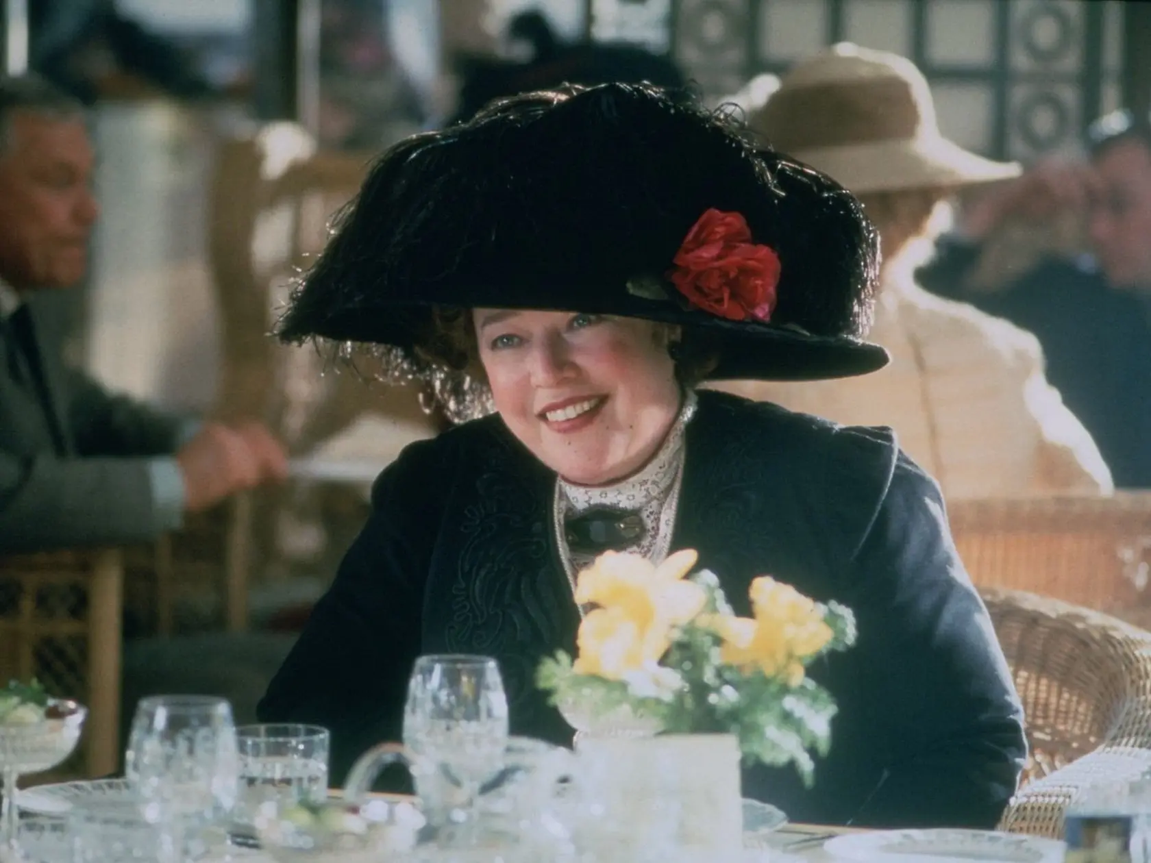 Kathy Bates vo filme Titanic. 