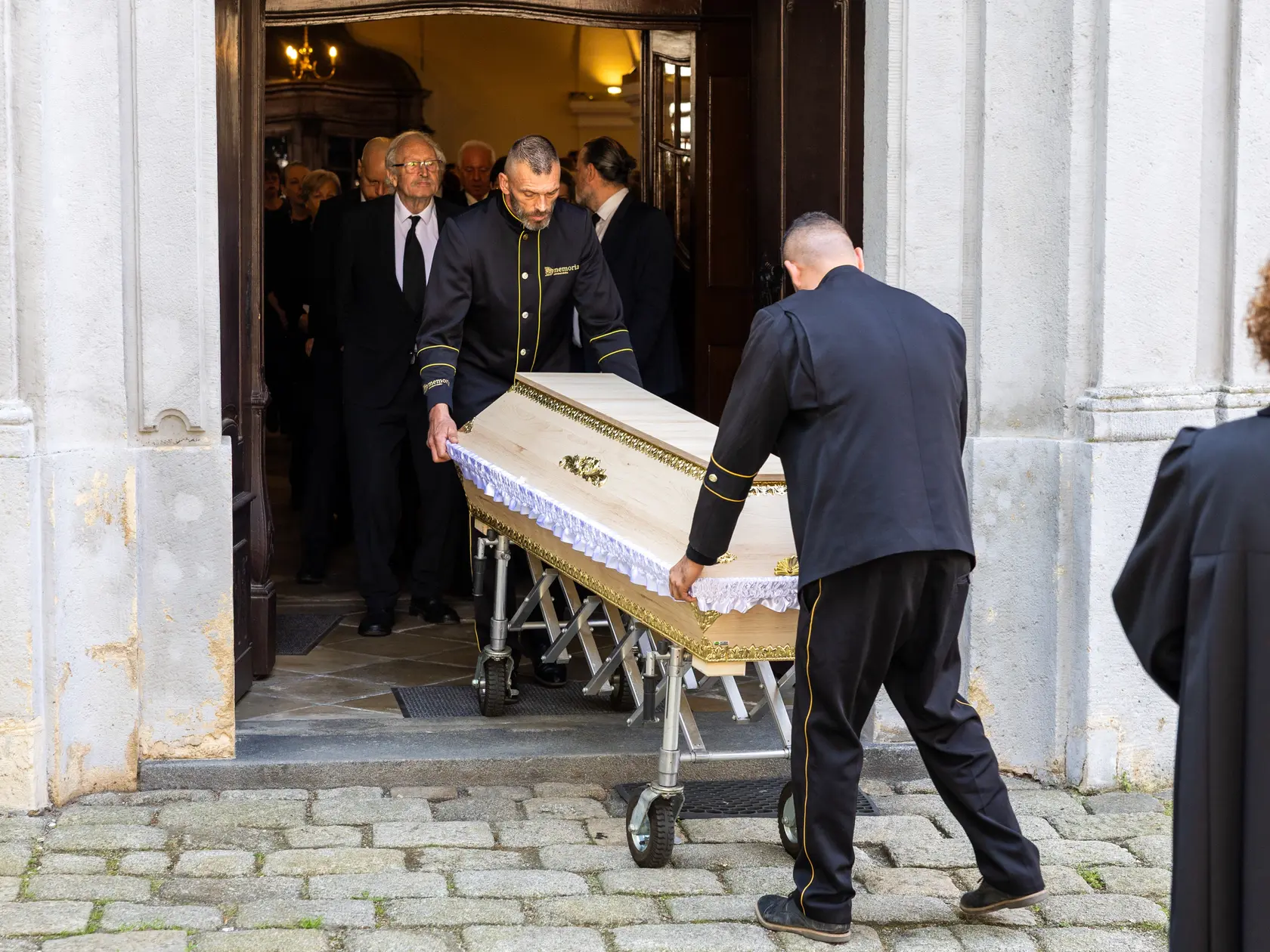 Rozlúčka s Danielou Kovárovou, manželkou herca Františka Kovára.
