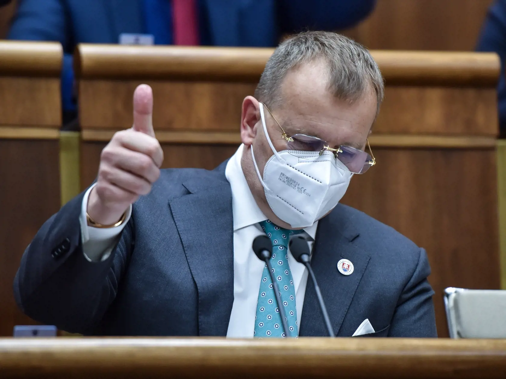 Na snímke predseda Národnej rady SR Boris Kollár (Sme rodina) počas 60. schôdze Národnej rady SR 16. marca 2022 v Bratislave.