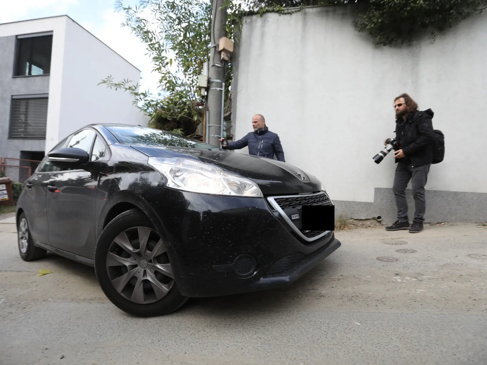 Prehliadka nehnuteľností podnikateľa Mariana Kočnera. Na snímke je jeho dom na bratislavskej Kolibe