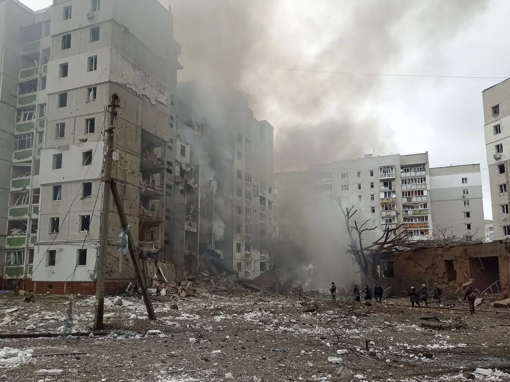 Následky ruského bombardovania na Ukrajine