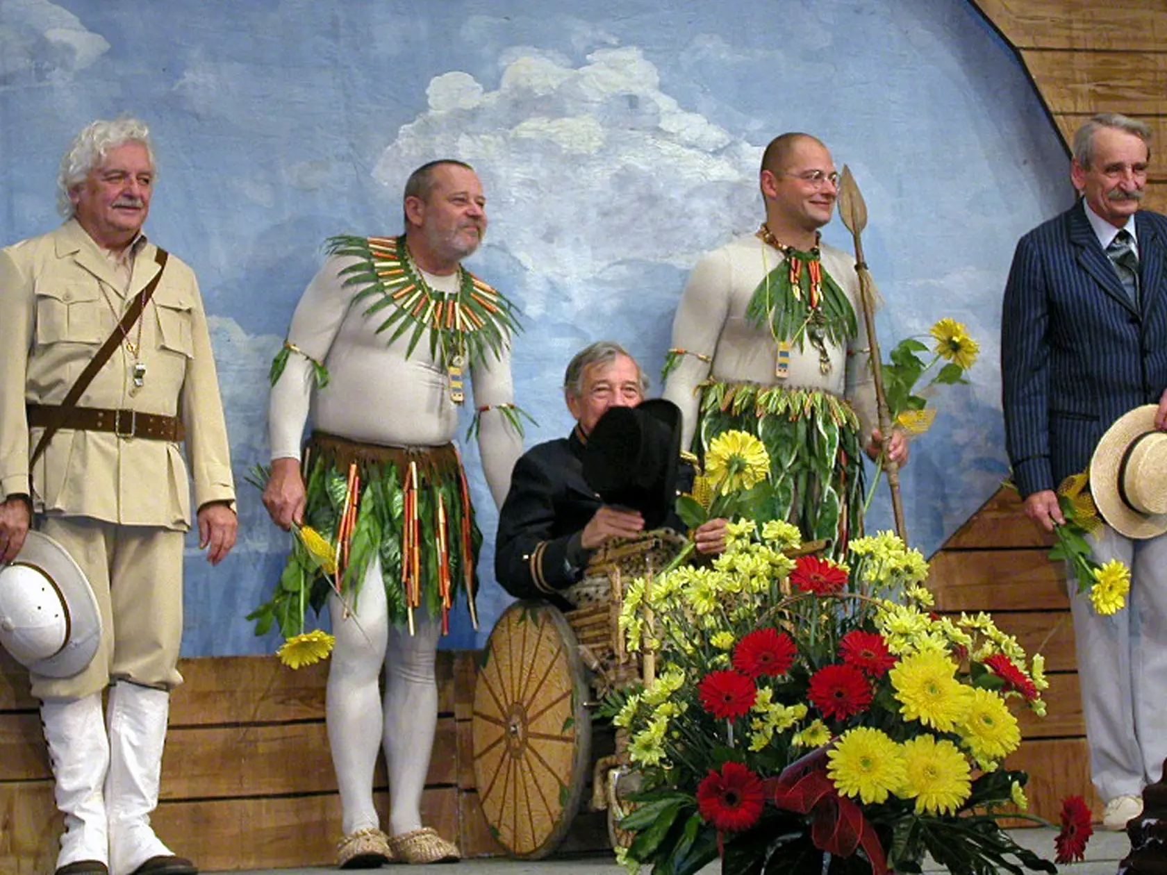 archívna snímka herci Ladislav Smoljak Václav Kotek Pavel Vondruška Petr Reidinger
