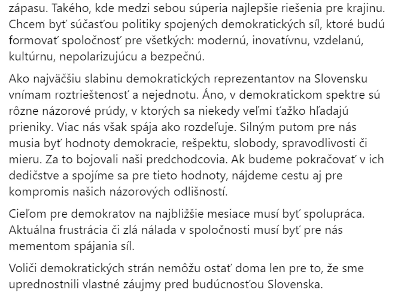 Opačný postoj ako Igor Matovič zaujal Eduard Heger. Ten vo svojom príspevku poslal jasný a tvrdý odkaz aj svojmu predsedovi.