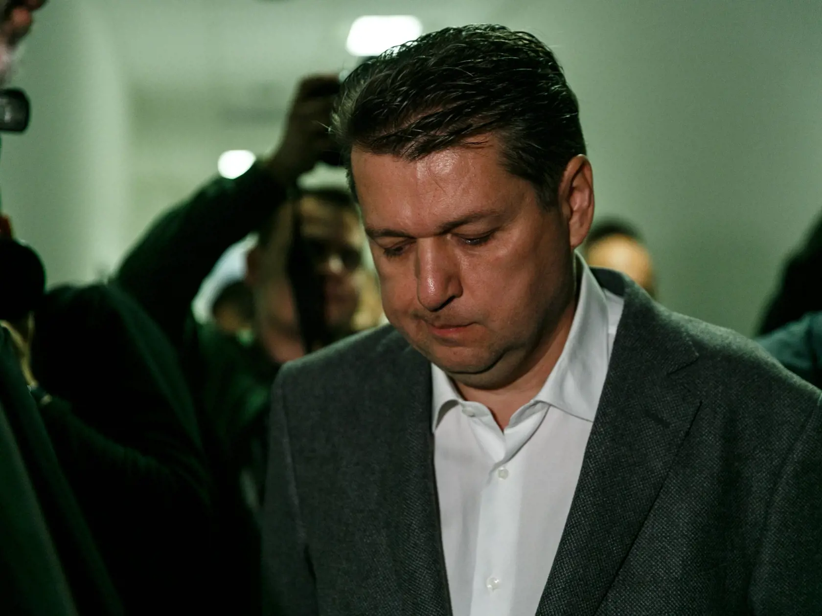 Na snímke Ladislav Bašternák na súde vo veci  neodvedenia dane a poistného.