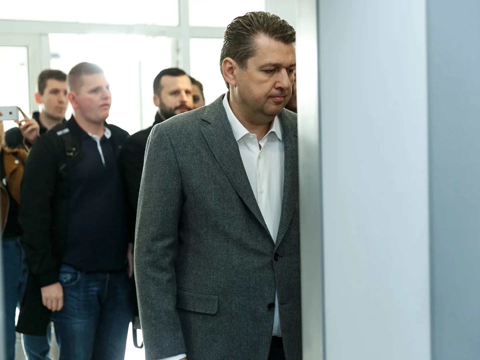 Na snímke Ladislav Bašternák na súde vo veci  neodvedenia dane a poistného.
