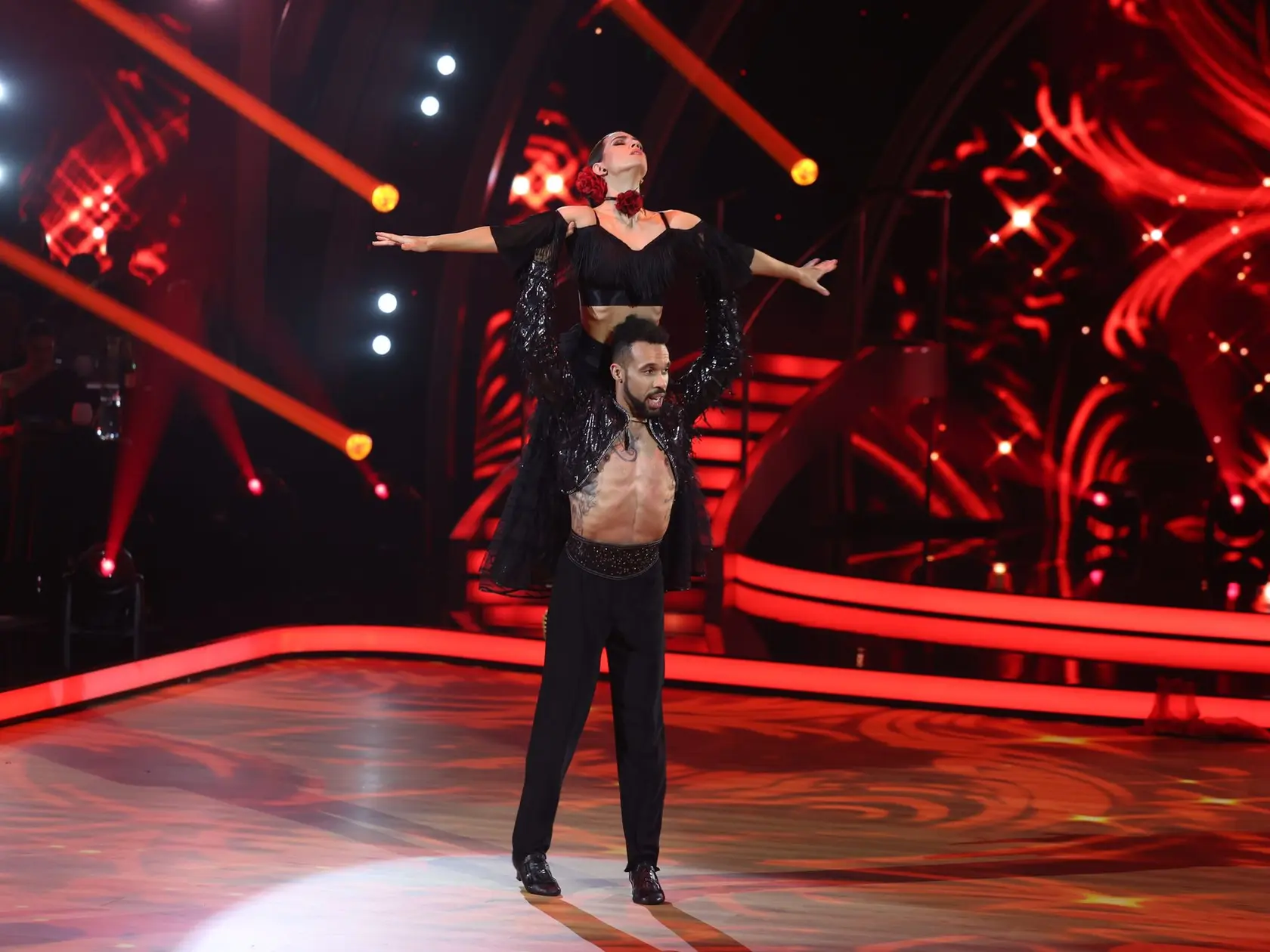 8. kolo Let's Dance. Na snímke Ráchel Šoltésová a Titus Ablorh.