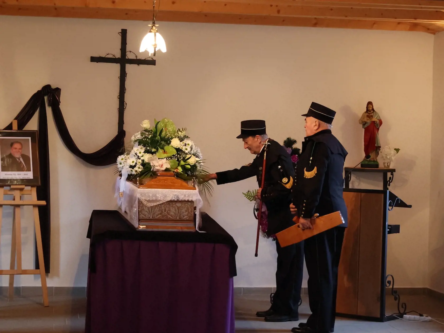 Pohreb Miroslava Číža sa uskutočnil vo štvrtok (5.1.) v obci Štiavnické Bane.