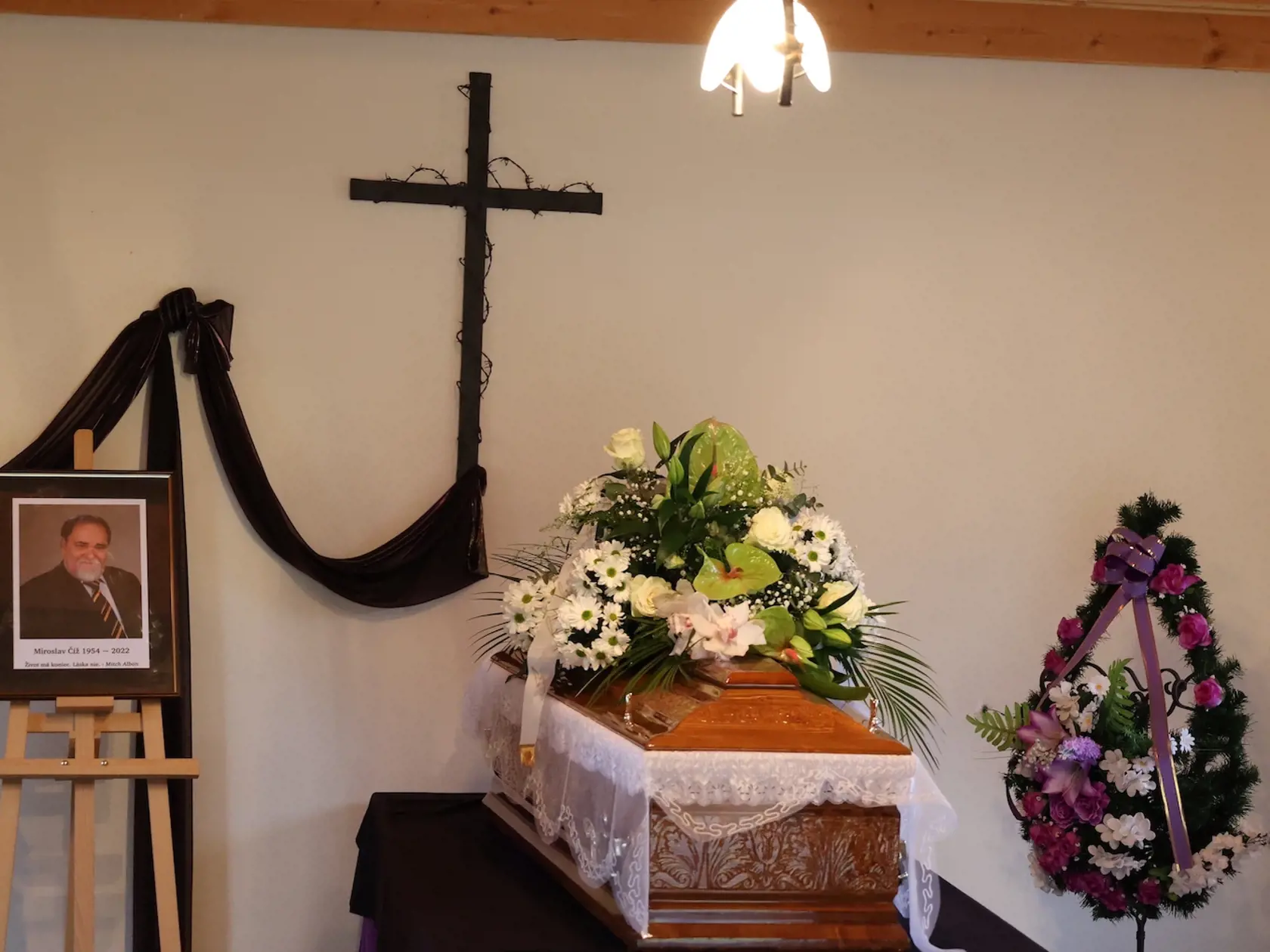Pohreb Miroslava Číža sa uskutočnil vo štvrtok (5.1.) v obci Štiavnické Bane.