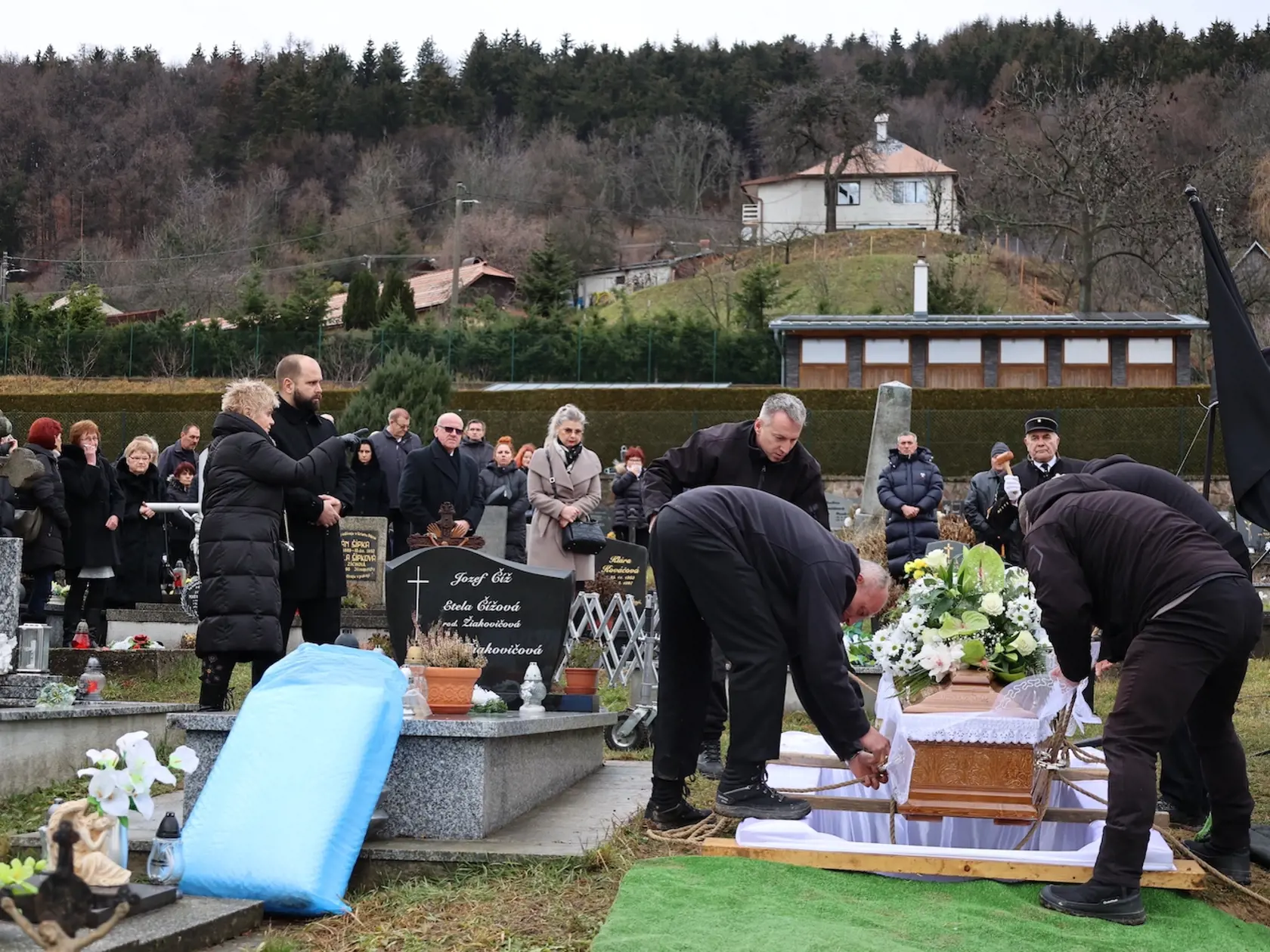 Pohreb Miroslava Číža - 5.1. 2023 Štiavnické Bane