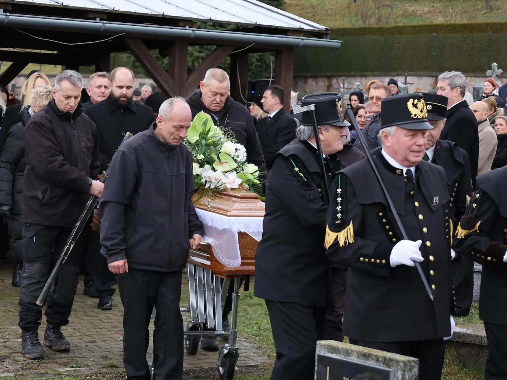 Pohreb Miroslava Číža - 5.1. 2023 Štiavnické Bane