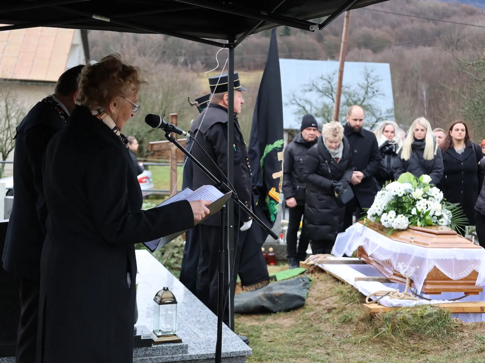 Pohreb Miroslava Číža - 5.1. 2023 Štiavnické Bane