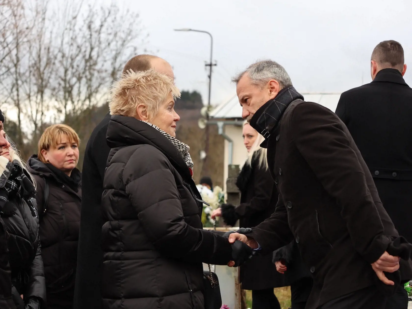 Pohreb Miroslava Číža - 5.1. 2023 Štiavnické Bane - na foto Róbert Hajšel.