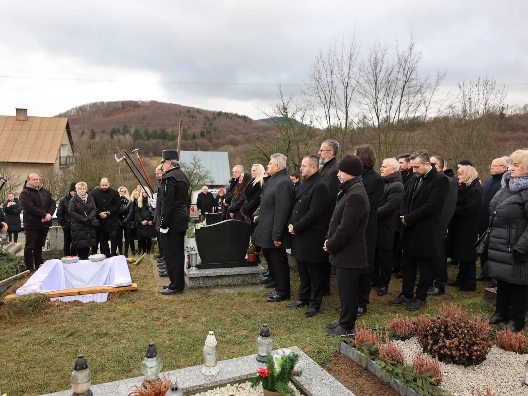 Pohreb Miroslava Číža - 5.1. 2023 Štiavnické Bane