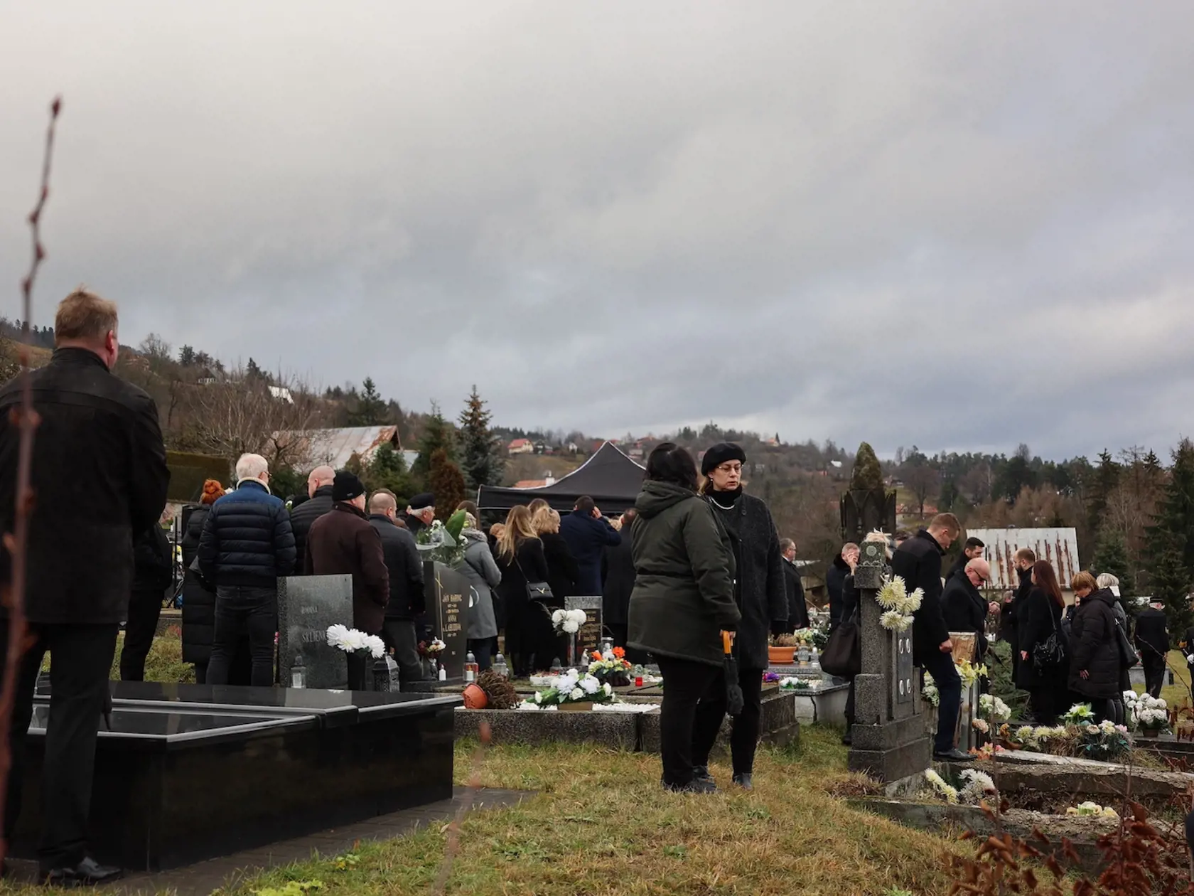 Pohreb Miroslava Číža - 5.1. 2023 Štiavnické Bane