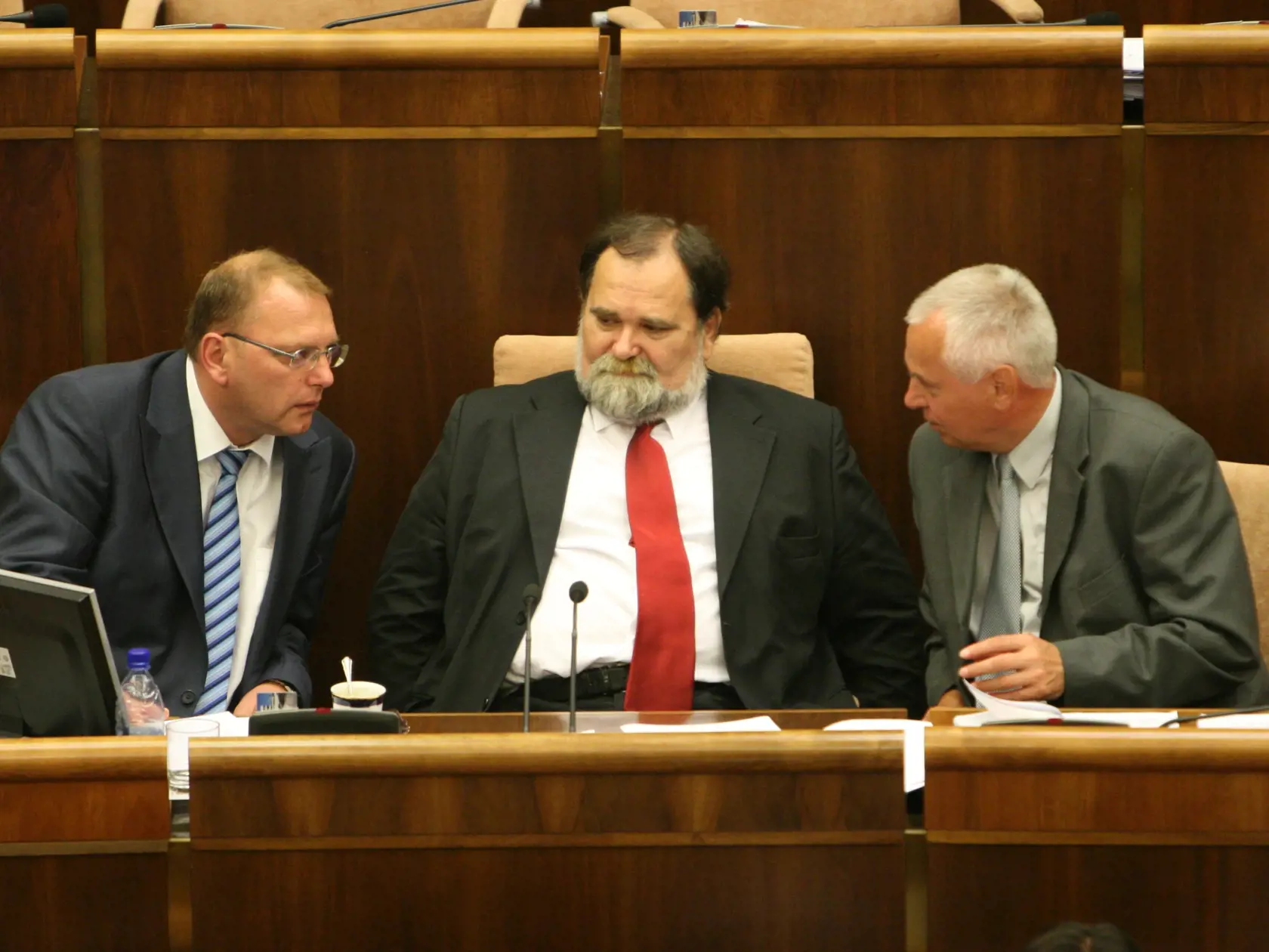 Parlament Lubomir Vanzy Miroslav Ciz Tibor Cabaj; ;25.06.2008 Bratislava;foto MARTIN HANZEL