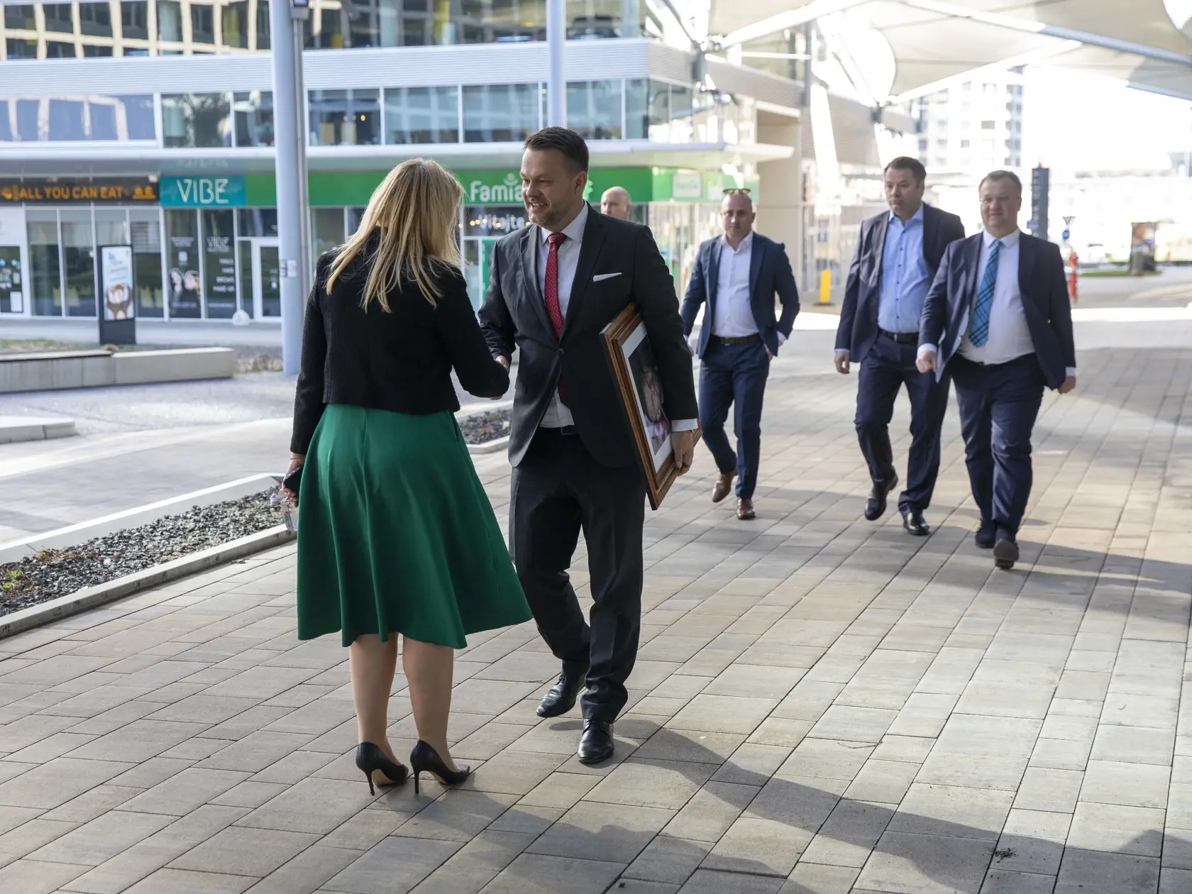 Na snimke je príchod nového ministra investícií, regionálneho rozvoja a informatizácie, MIRRI, Samuela Migaľa.