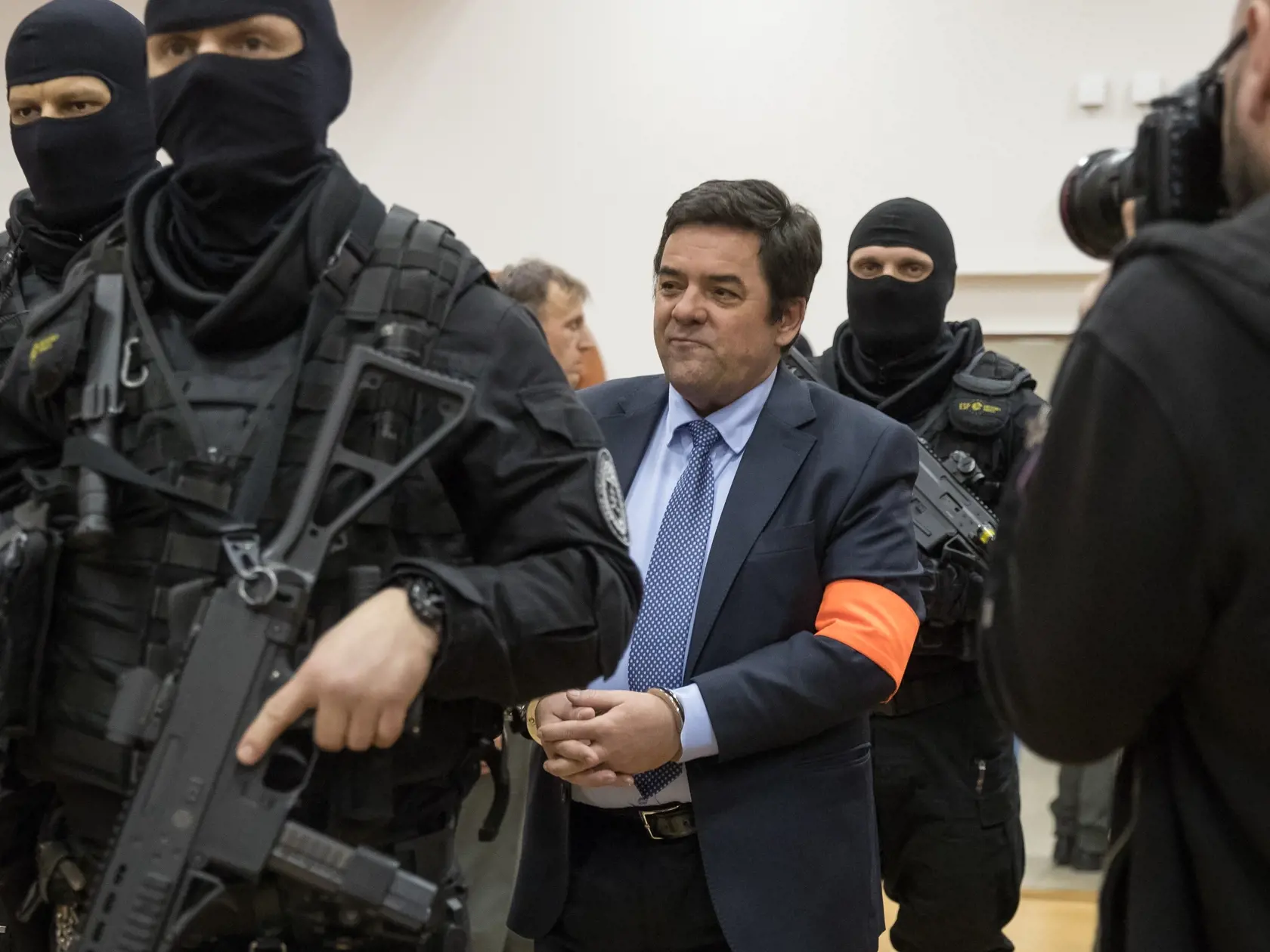 Druhé pojednávanie na Špecializovanom trestnom súde v Pezinku vo veci vraždy investigatívneho novinára Jána Kuciaka a jeho snúbenice Martiny Kušnírovej. Na snímke je Marián Kočner.