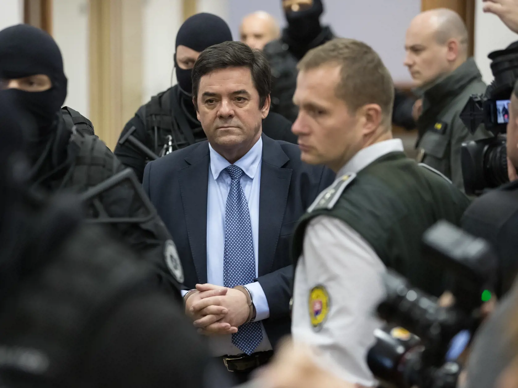 Druhé pojednávanie na Špecializovanom trestnom súde v Pezinku vo veci vraždy investigatívneho novinára Jána Kuciaka a jeho snúbenice Martiny Kušnírovej. Na snímke je Marián Kočner.