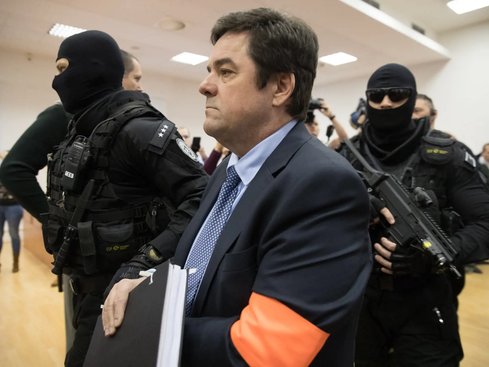 Druhé pojednávanie na Špecializovanom trestnom súde v Pezinku vo veci vraždy investigatívneho novinára Jána Kuciaka a jeho snúbenice Martiny Kušnírovej. Na snímke je Marián Kočner