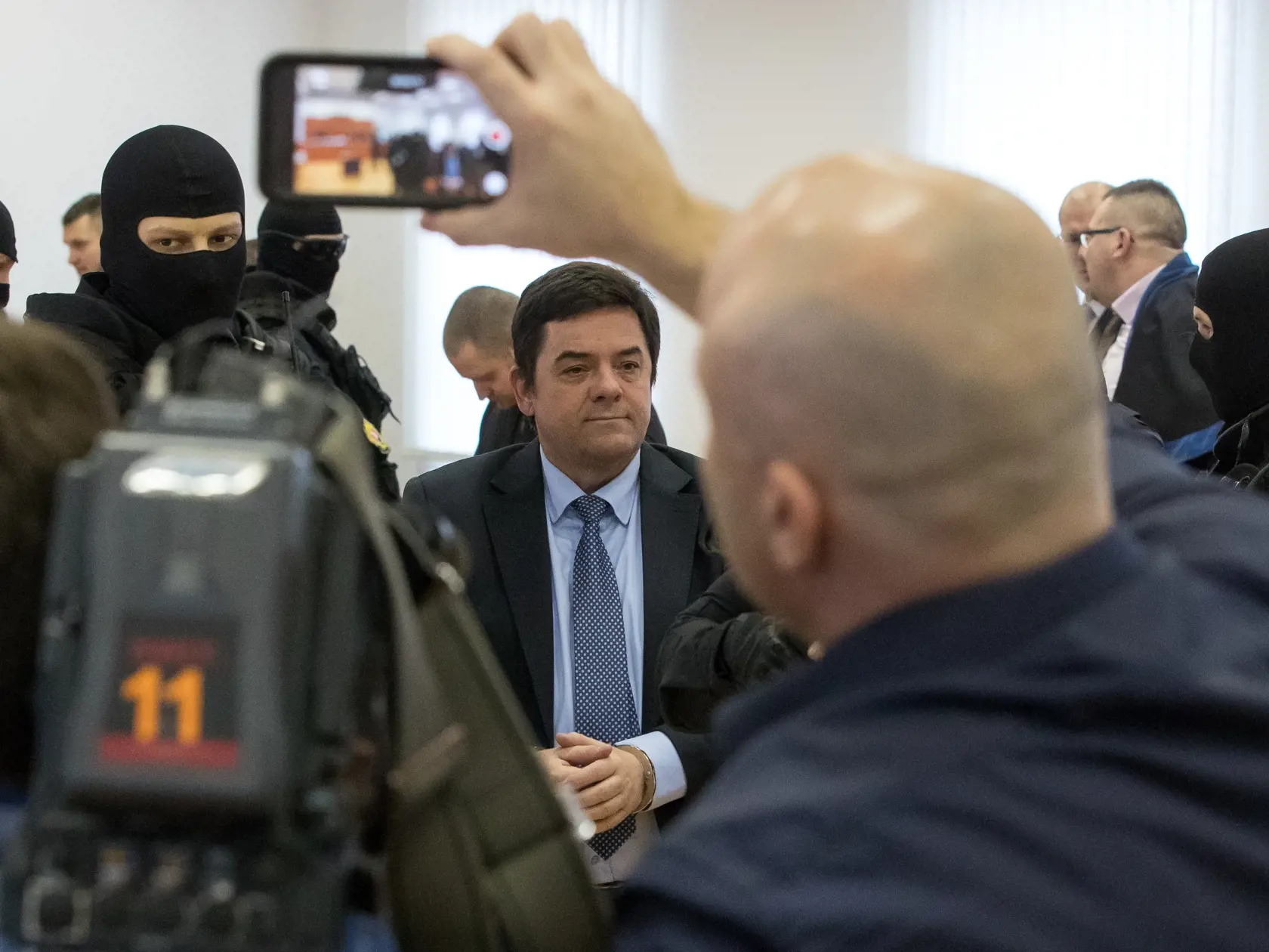 Prvé pojednávanie na Špecializovanom trestnom súde v Pezinku vo veci vraždy investigatívneho novinára Jána Kuciaka a jeho snúbenice Martiny Kušnírovej. Na snímke je Marián Kočner.