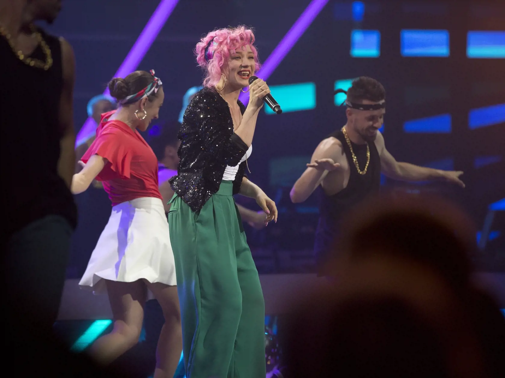 Na snímke Tereza Mašková počas finále SuperStar