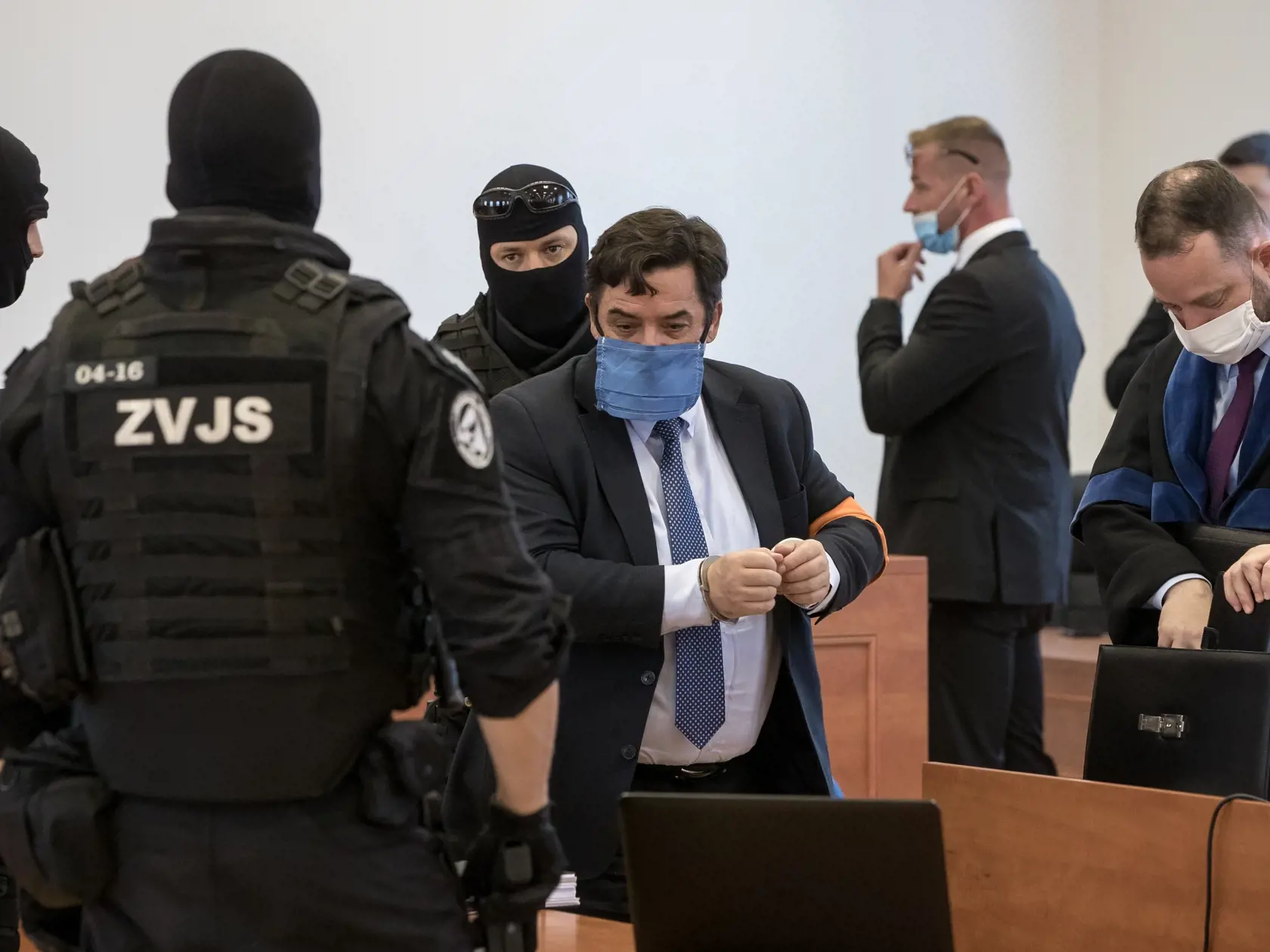 Súdne pojednávanie na Špecializovanom trestnom súde v Pezinku vo veci vraždy Jána Kuciaka a Martiny Kušnírovej. Na snímke je obžalovaný Marián Kočner.
