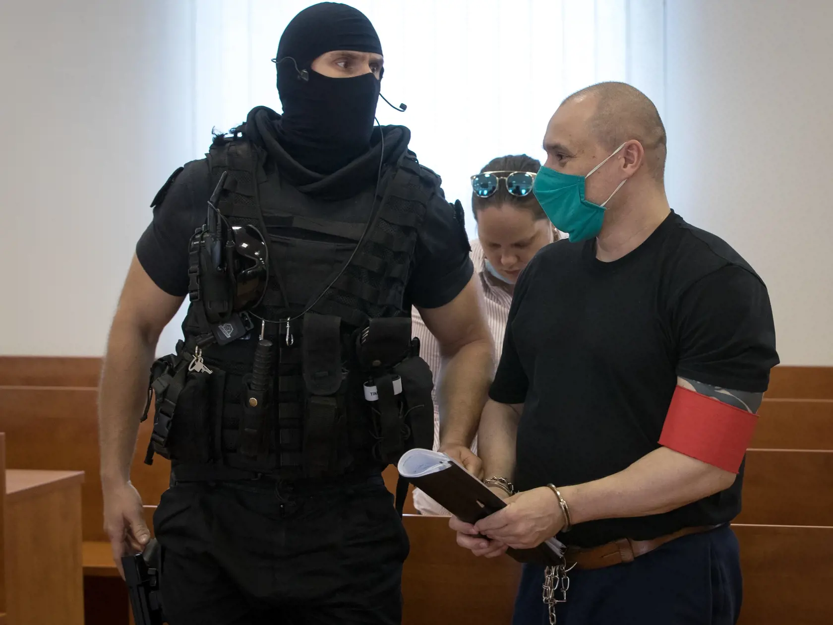 Súdne pojednávanie na Špecializovanom trestnom súde v Pezinku vo veci vraždy Jána Kuciaka a Martiny Kušnírovej. Na snímke je obžalovaný Tomáš Szabó.