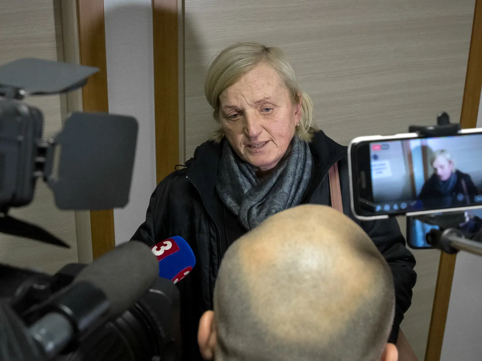 Tretie pojednávanie na Špecializovanom trestnom súde v Pezinku vo veci vraždy investigatívneho novinára Jána Kuciaka a jeho snúbenice Martiny Kušnírovej. Na snímke je Zlatica Kušnírová, matka zavraždenej Martiny Kušnírovej.