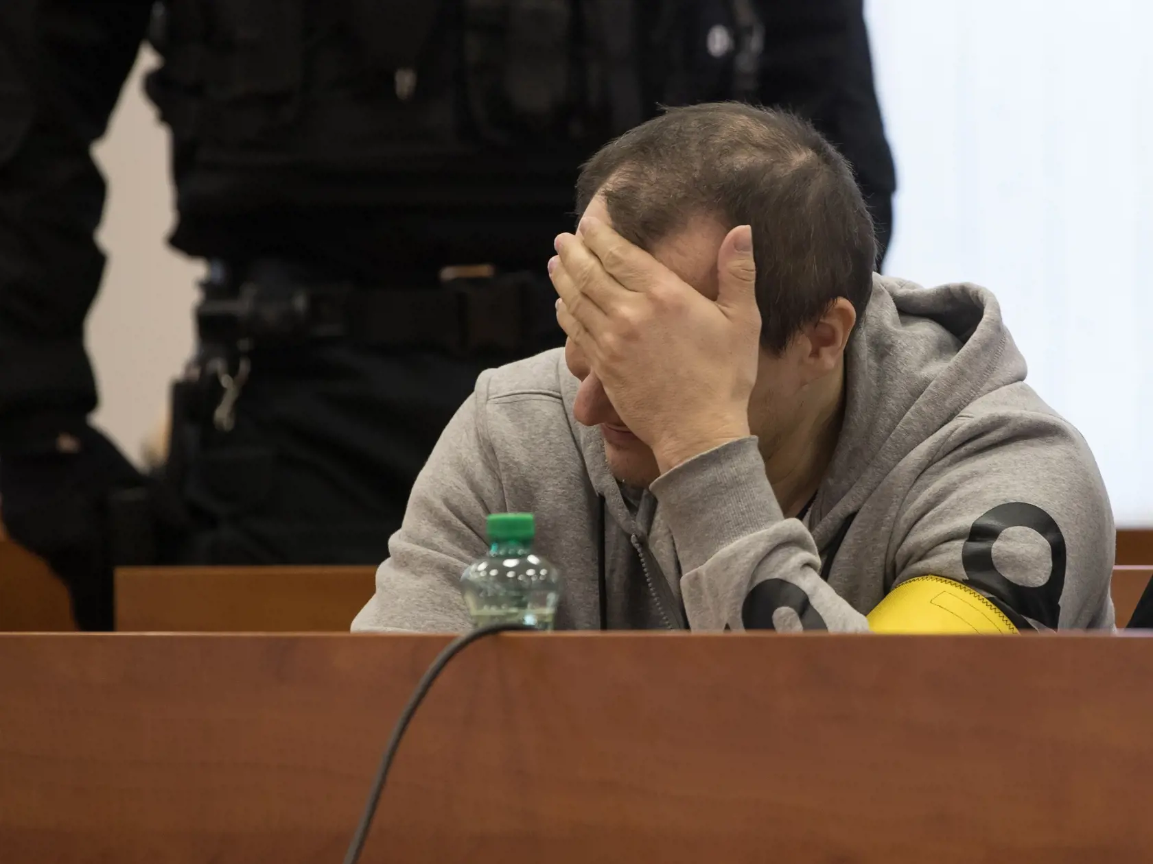 Piate pojednávanie na Špecializovanom trestnom súde v Pezinku vo veci vraždy investigatívneho novinára Jána Kuciaka a jeho snúbenice Martiny Kušnírovej. Na snímke je obžalovaný Tomáš Szabó.