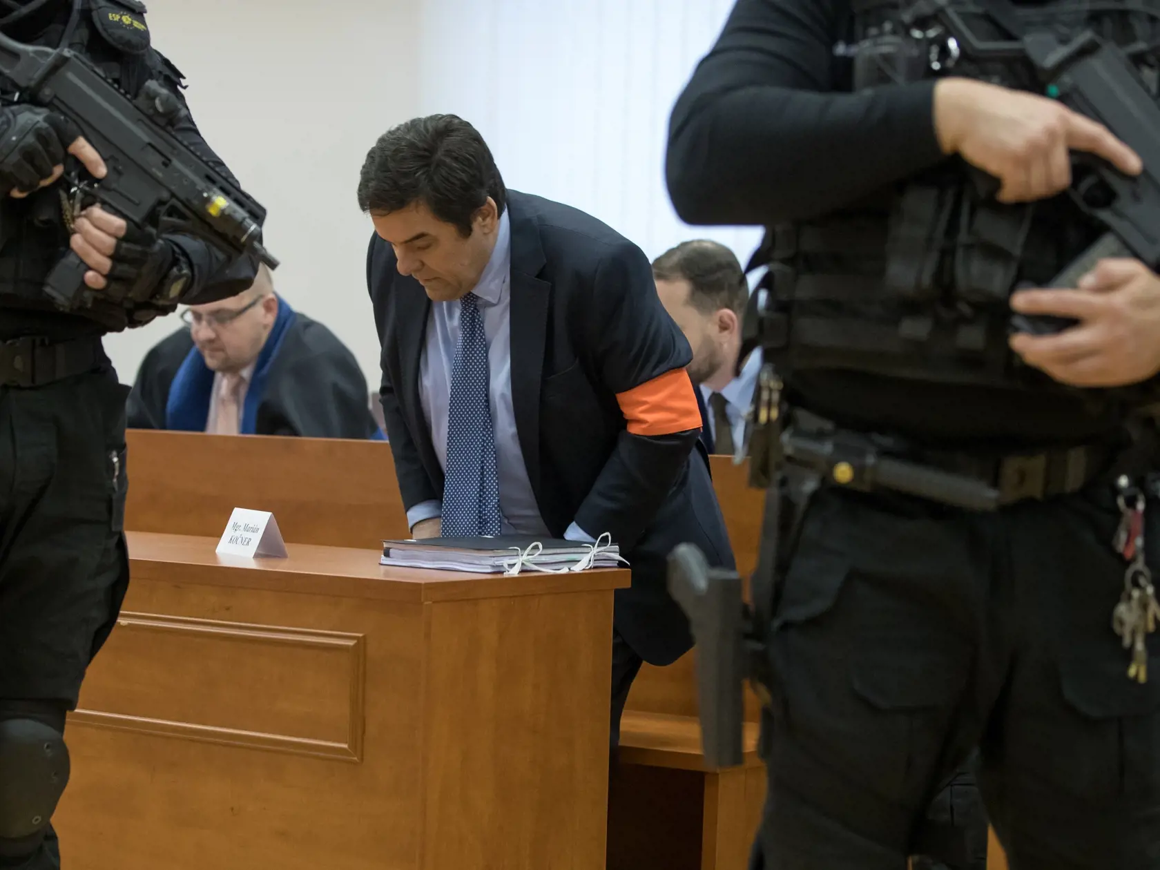 Druhé pojednávanie na Špecializovanom trestnom súde v Pezinku vo veci vraždy investigatívneho novinára Jána Kuciaka a jeho snúbenice Martiny Kušnírovej. Na snímke je Marián Kočner.