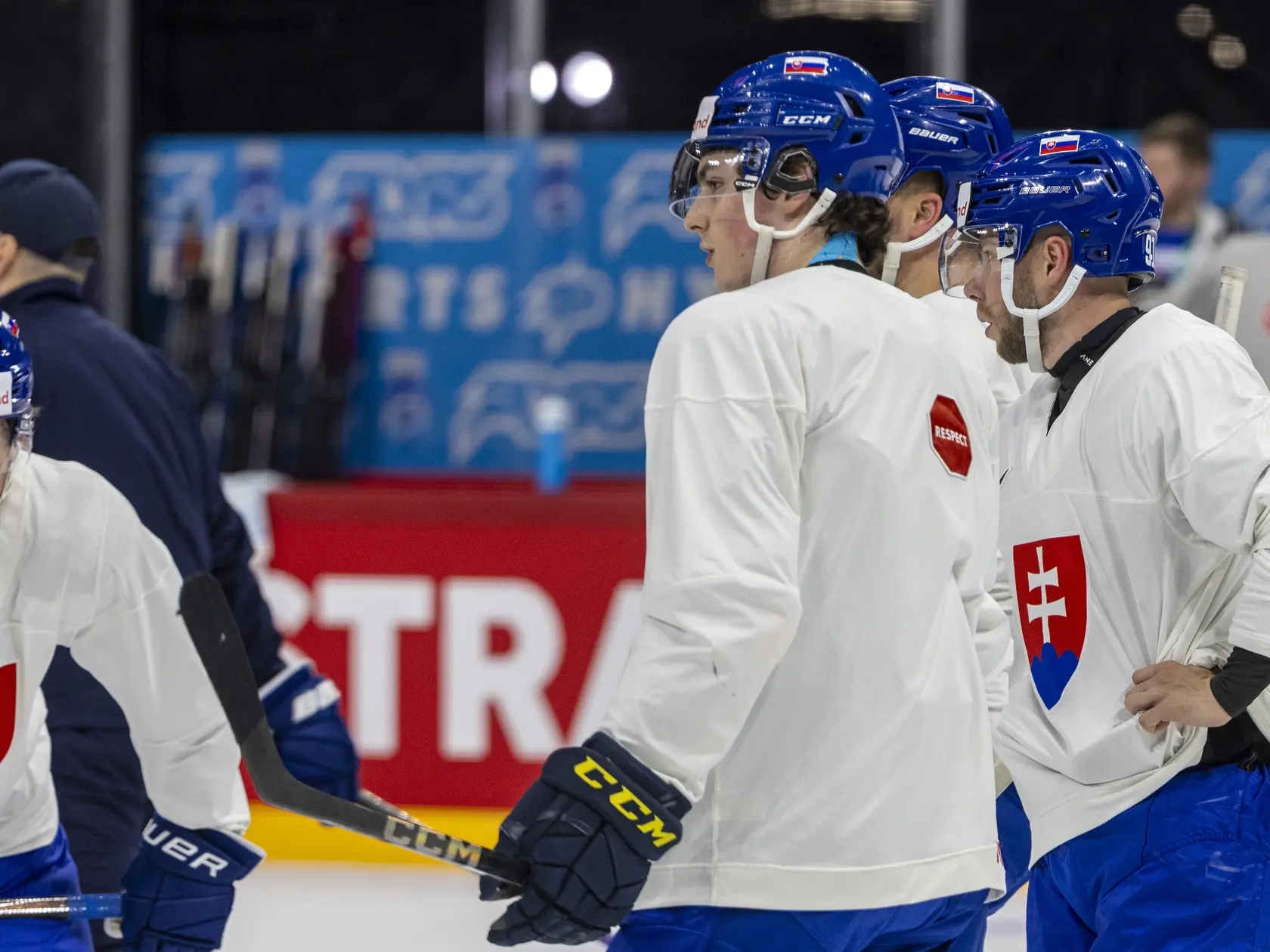 Tréning slovenskej hokejovej reprezentácie na MS 2025 v Štokholme. Na snímke je Dalibor Dvorský. 