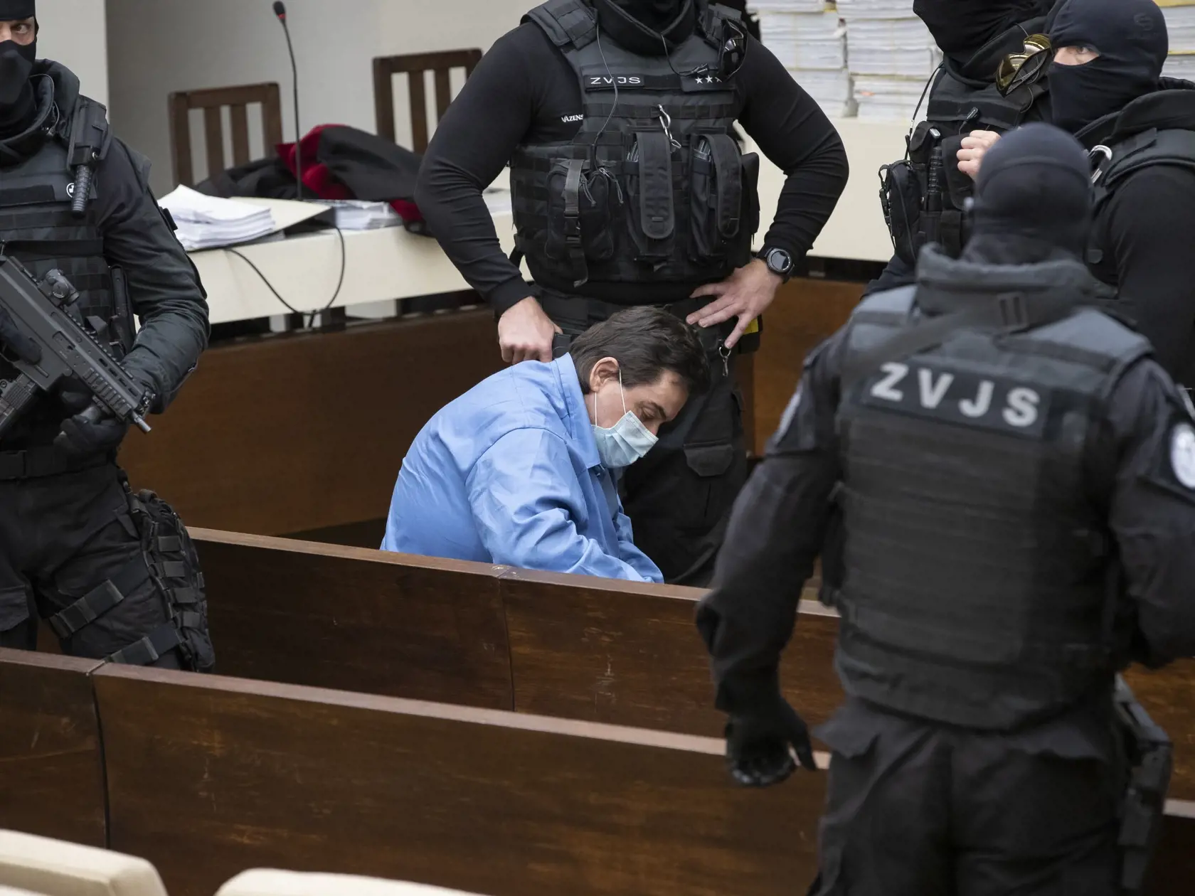 Verejné zasadnutie Najvyššieho súdu SR vo veci odvolania voči rozsudku v prípade vraždy investigatívneho novinára Jána Kuciaka a jeho snúbenice Martiny Kušnírovej. Na snímke je obžalovaný Marián Kočner.