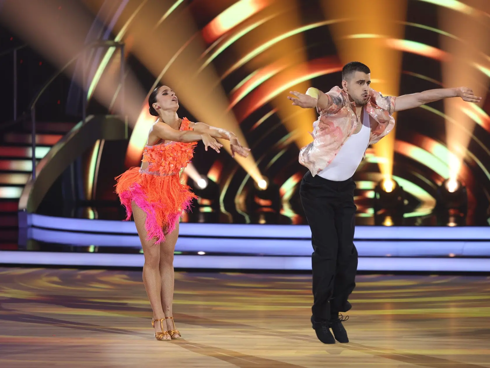 8. kolo Let's Dance. Na snímke Zuzana Porubjaková a Jaroslav Ihring.