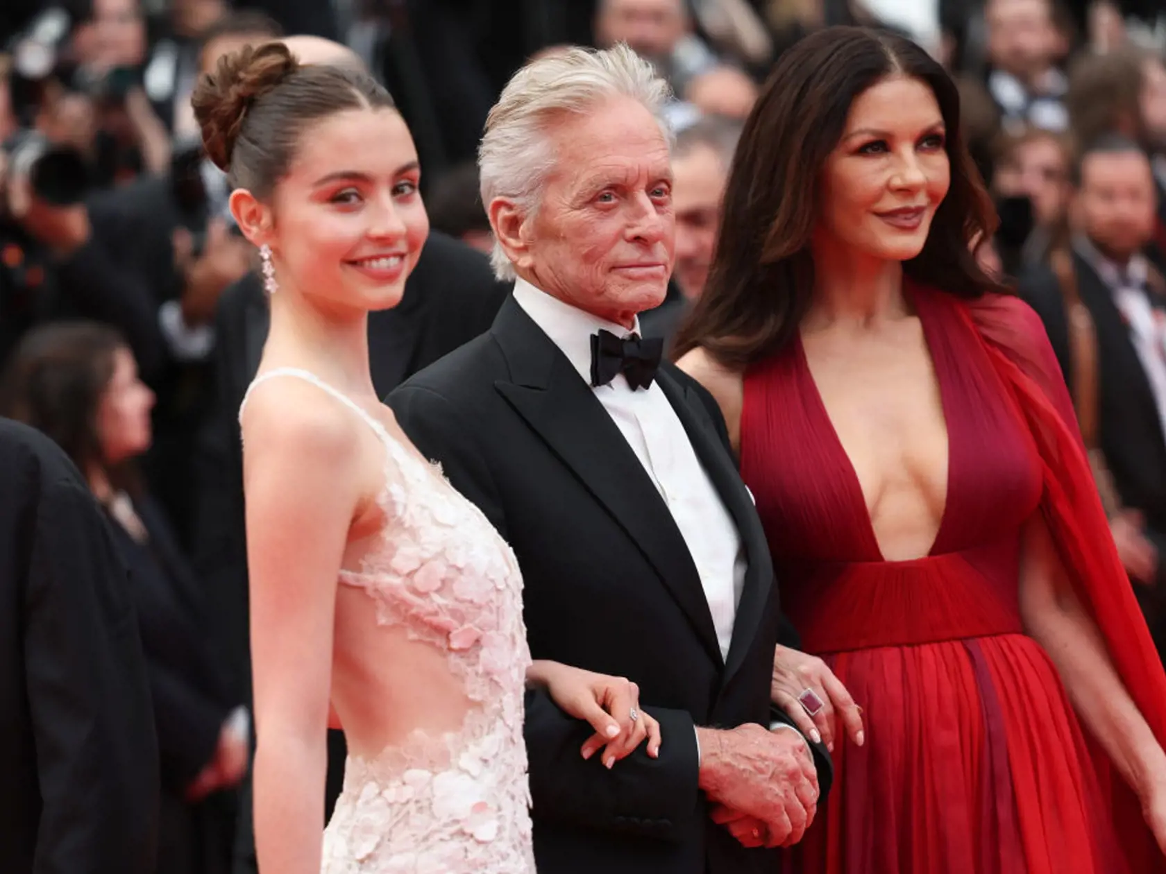 Michael Douglas a Catherine Zeta-Jones s dcérou Carys.