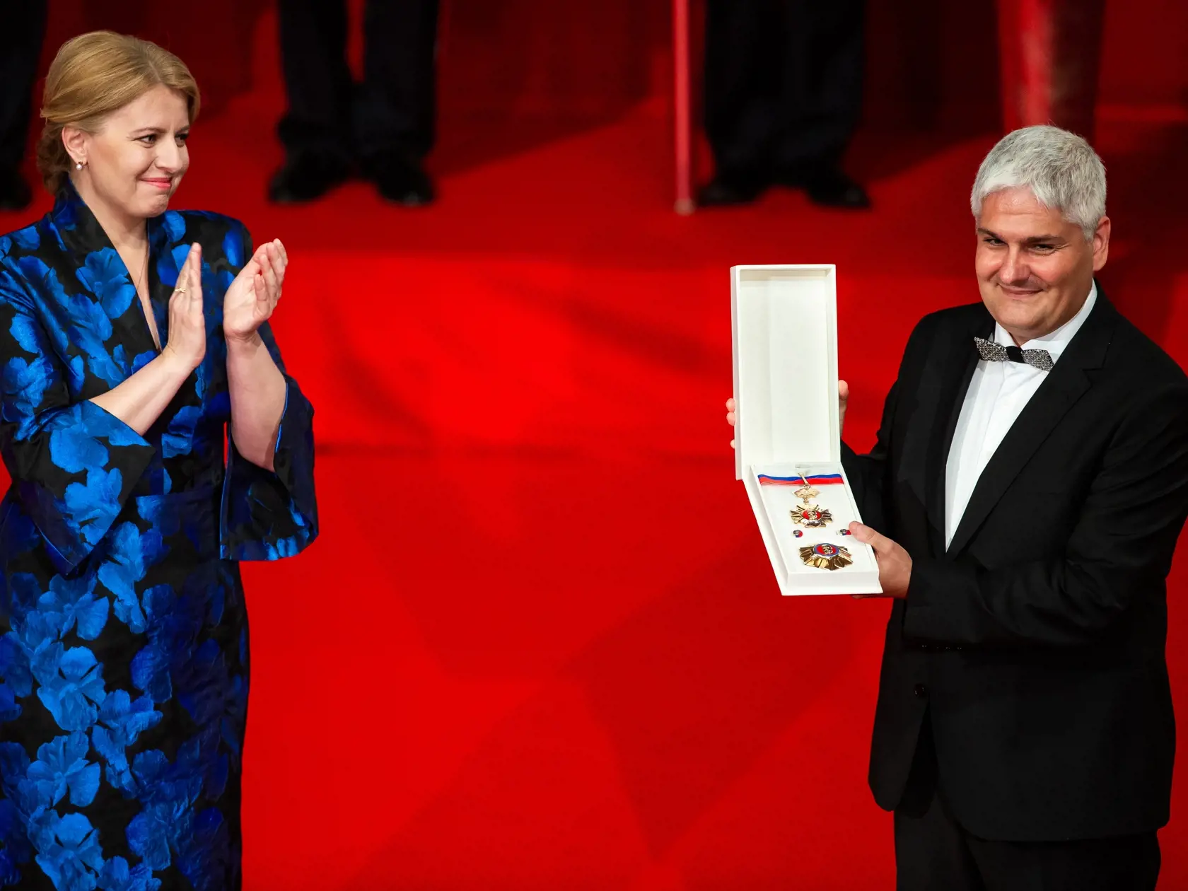 Prezidentka SR Zuzana Čaputová udelila Pavlovi Čekanovi v nedeľu (27. 6.) štátne vyznamenanie - Rad Ľudovíta Štúra II. triedy.