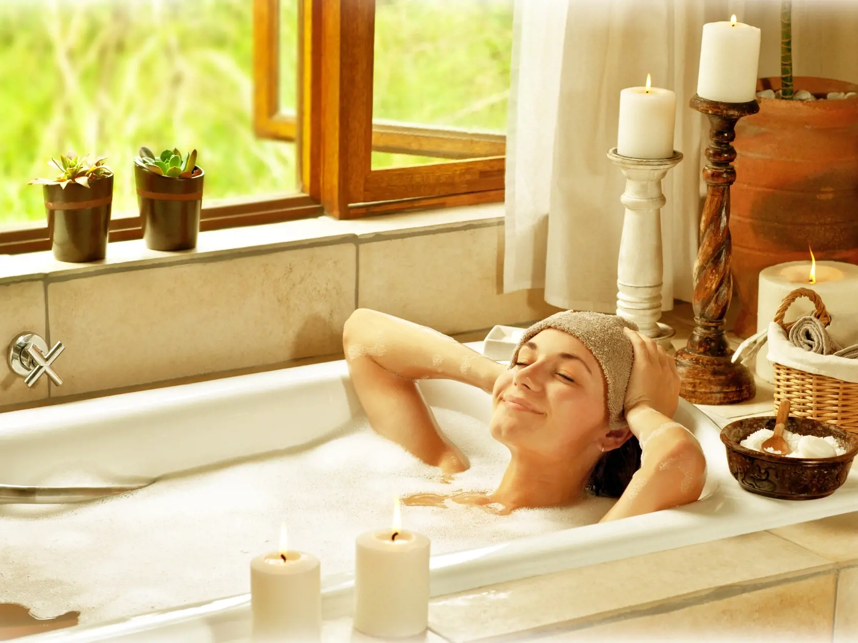 Doprajte si arómoterapiu vo forme relaxačného kúpeľa.