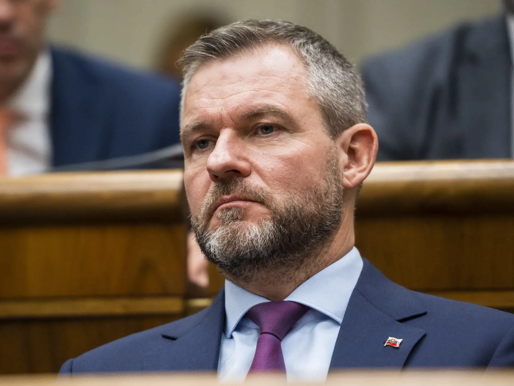 Na snímke nezaradený poslanec Peter Pellegrini počúva prezidentku SR Zuzanu Čaputovú, ktorá vystúpila so správou o stave Slovenskej republiky pred poslancami Národnej rady (NR) SR v Bratislave v utorok 29. novembra 2022. FOTO TASR - Jaroslav Novák

Prezidentka SR Zuzana Čaputová (vpravo) kráča k rečníckemu pultu, aby vystúpila so správou o stave Slovenskej republiky pred poslancami Národnej rady (NR) SR v Bratislave v utorok 29. novembra 2022. FOTO TASR - Jaroslav Novák 