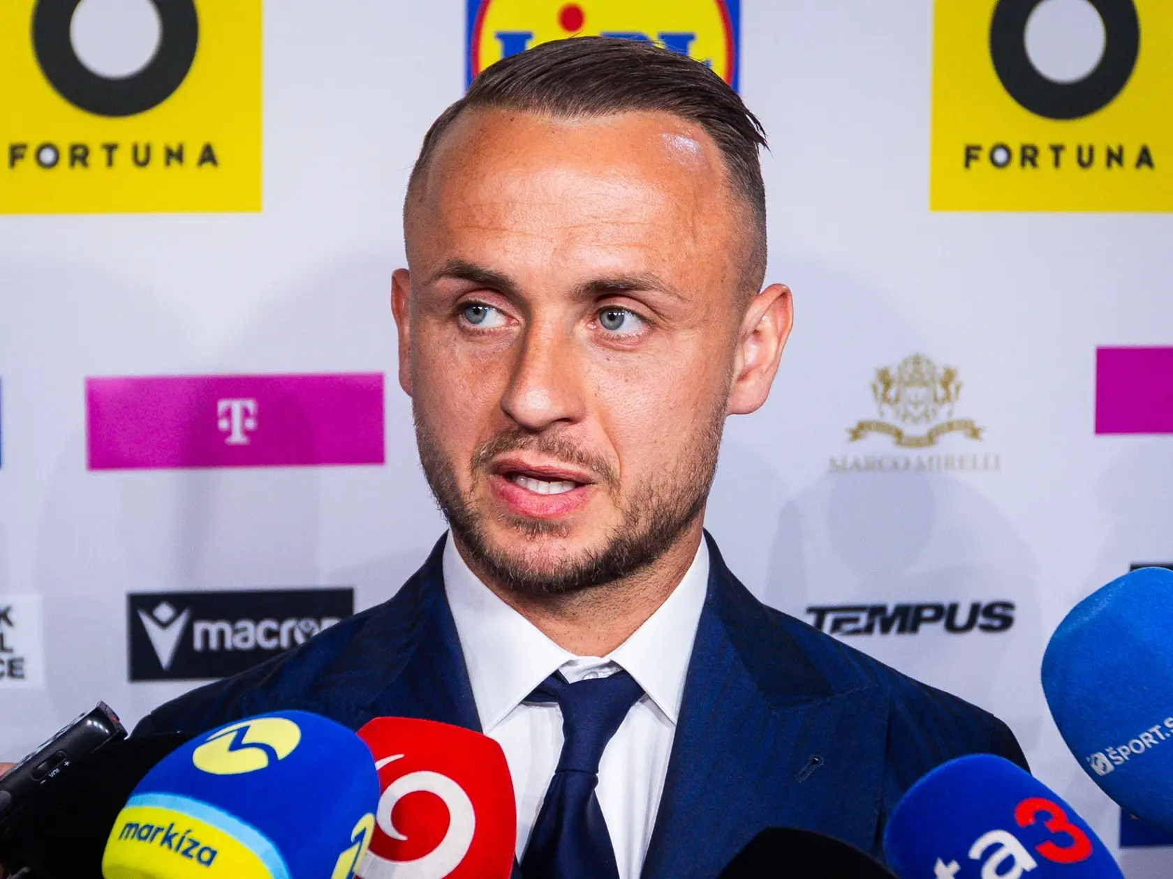 Galavečer Slovenského futbalového zväzu Futbalista roka 2024. Na snímke Stanislav Lobotka.