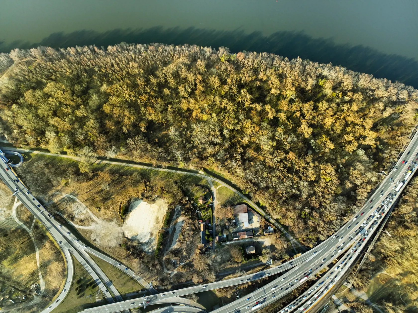 Fotografia pozemkov spoločnosti Penta Real Estate.