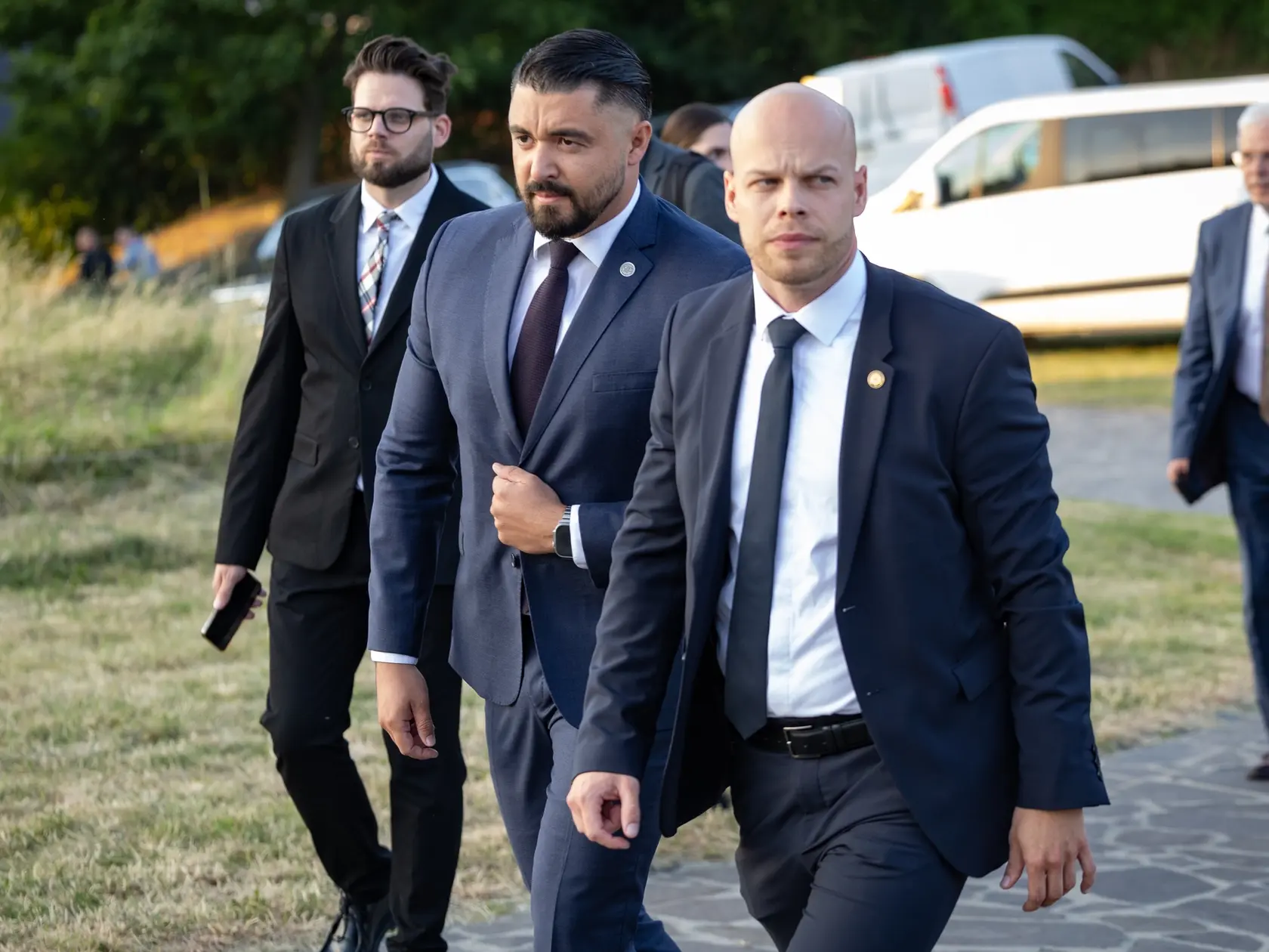 Na sviatok svätého Cyrila a Metoda sa na hrade Devín v Bratislave konali tradičné cyrilo-metodské oslavy. Pre návštevníkov bol počas celého dňa pripravený kultúrno-spoločenský program a viacero atrakcií. Večerný program bol vyhradený pre predstaviteľov štátu a pozvaných hostí. Na snímke je Pavol Gašpar.