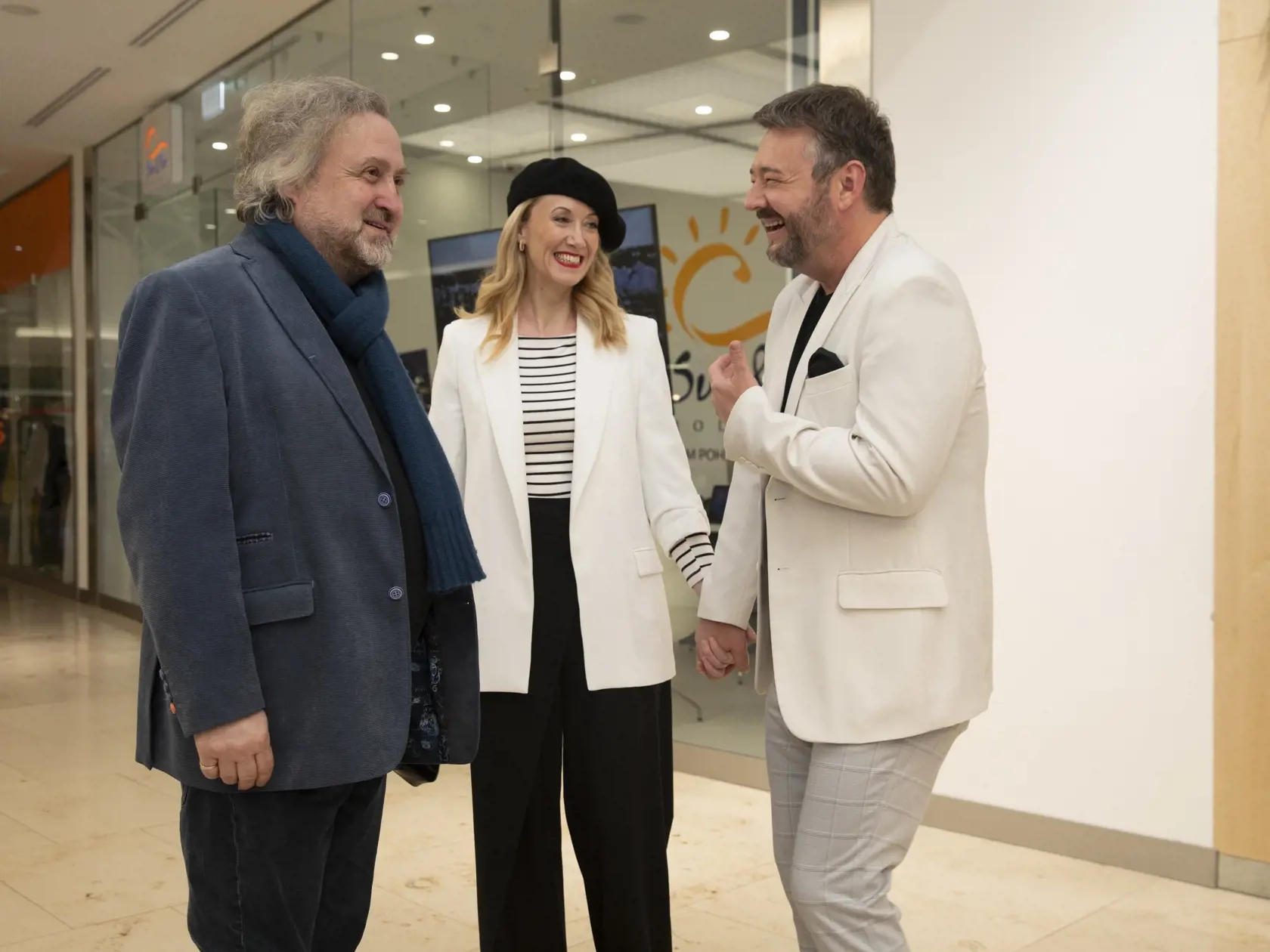 Jan Hřebejk s Michalom Hudákom a jeho partnerkou