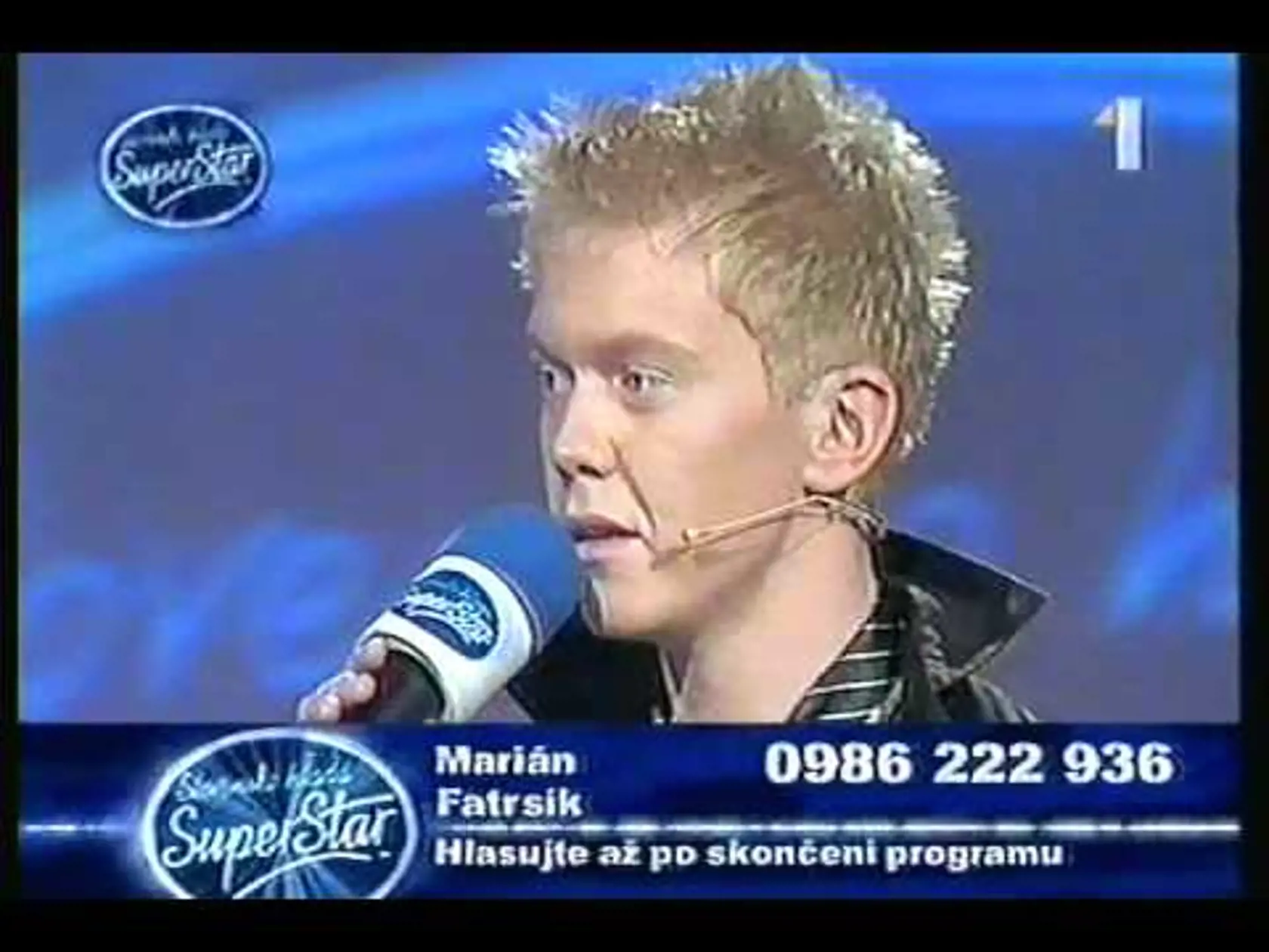 Marián Fatrsík z čias SuperStar.