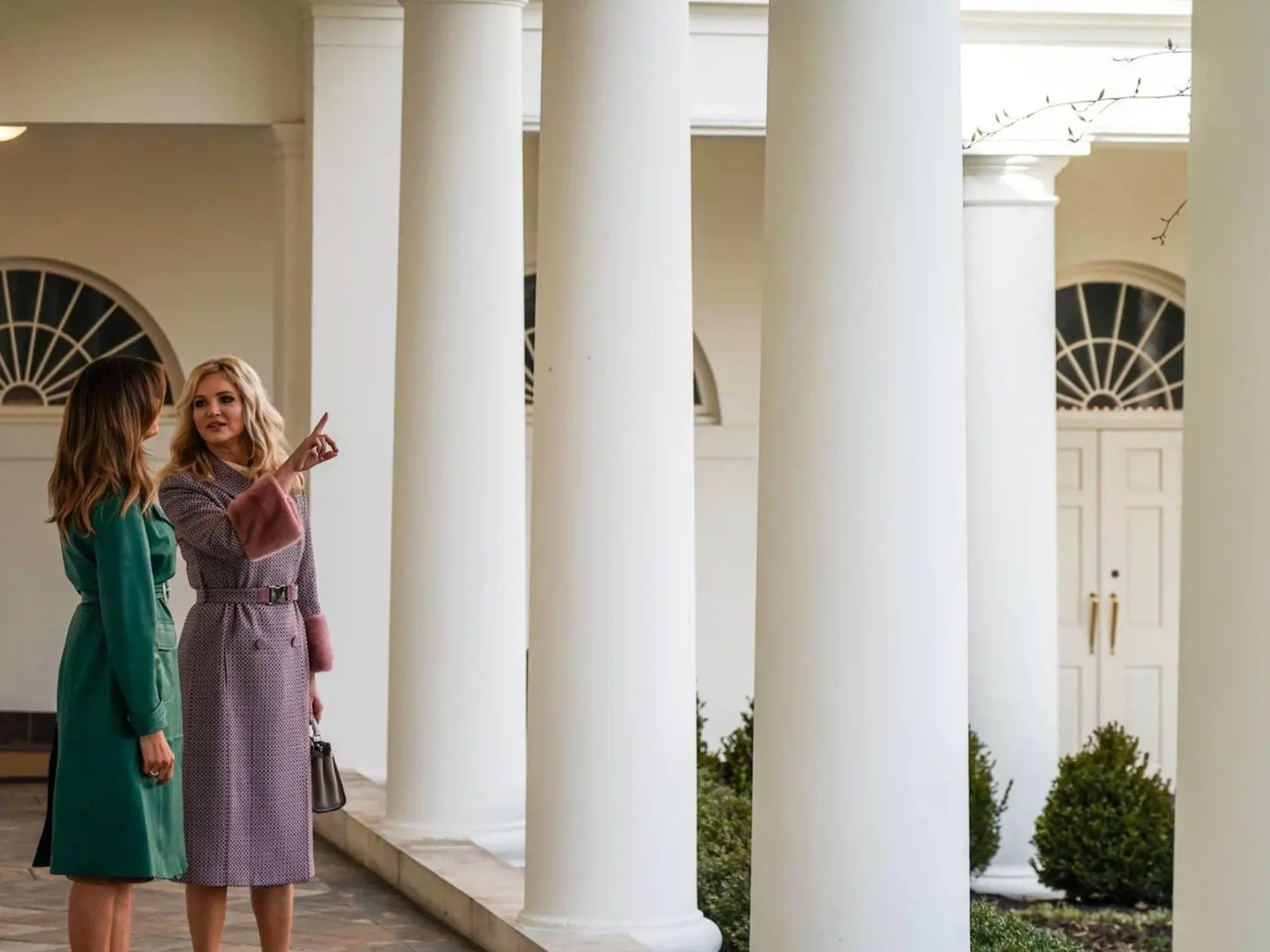 Monika Babišová s Melaniou Trump
