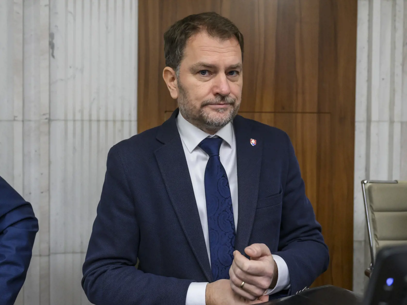 Na snímke poslanec Národnej rady (NR) SR Igor Matovič (hnutie Slovensko) počas 9. schôdze parlamentu v Bratislave 8. februára 2024. FOTO TASR - Jaroslav Novák