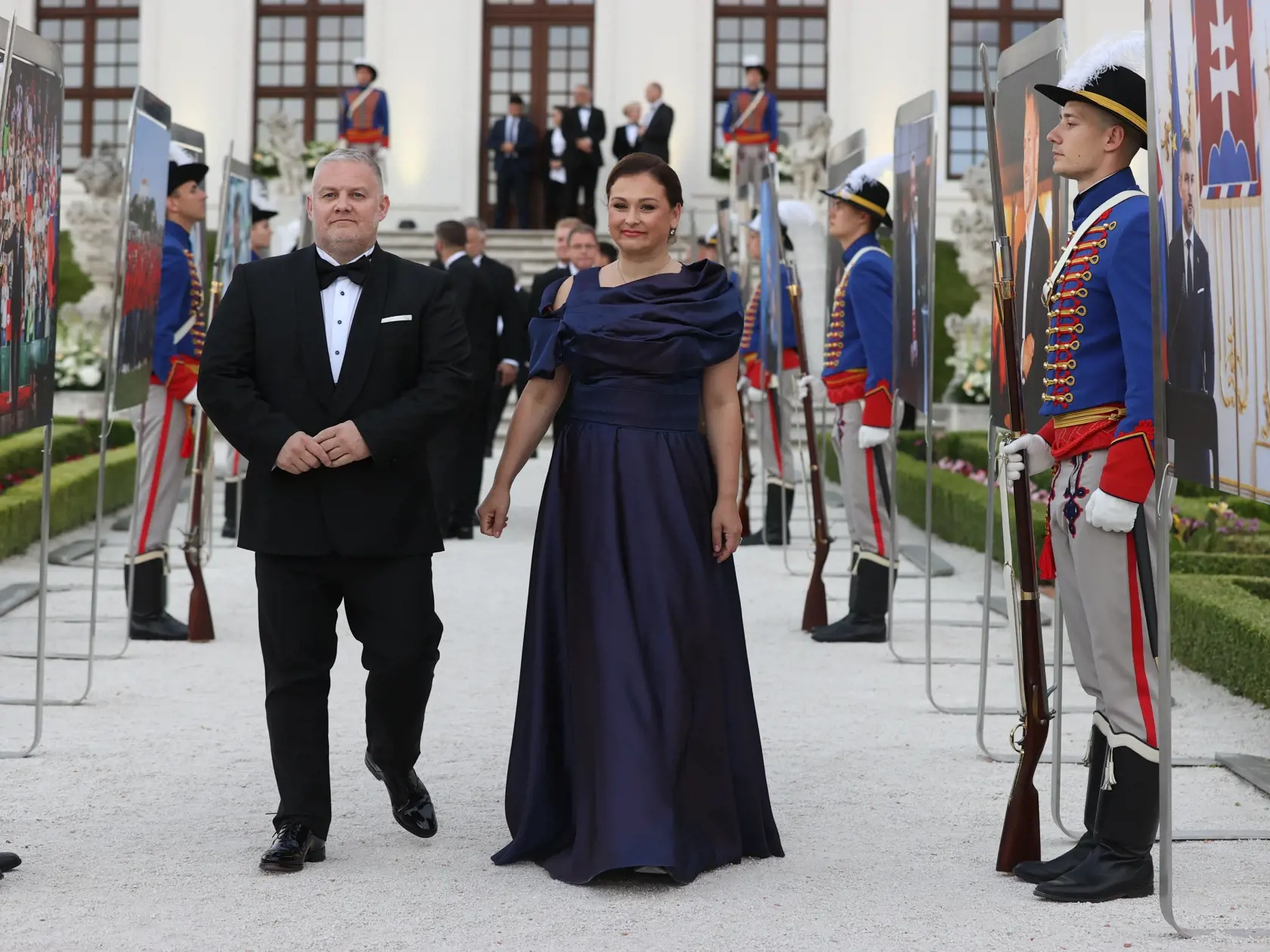 Slávnostná recepcia prezidenta SR Petra Pellegriniho na Bratislavskom hrade.