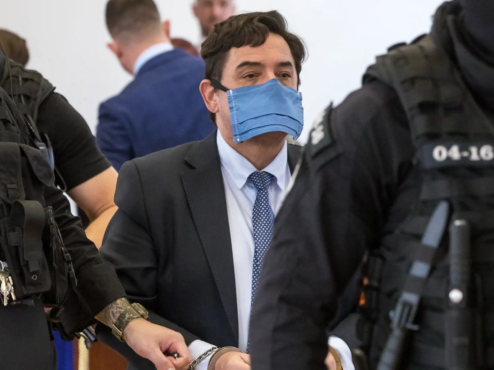 Súdne pojednávanie na Špecializovanom trestnom súde v Pezinku vo veci vraždy Jána Kuciaka a Martiny Kušnírovej. Na snímke je obžalovaný Marián Kočner.